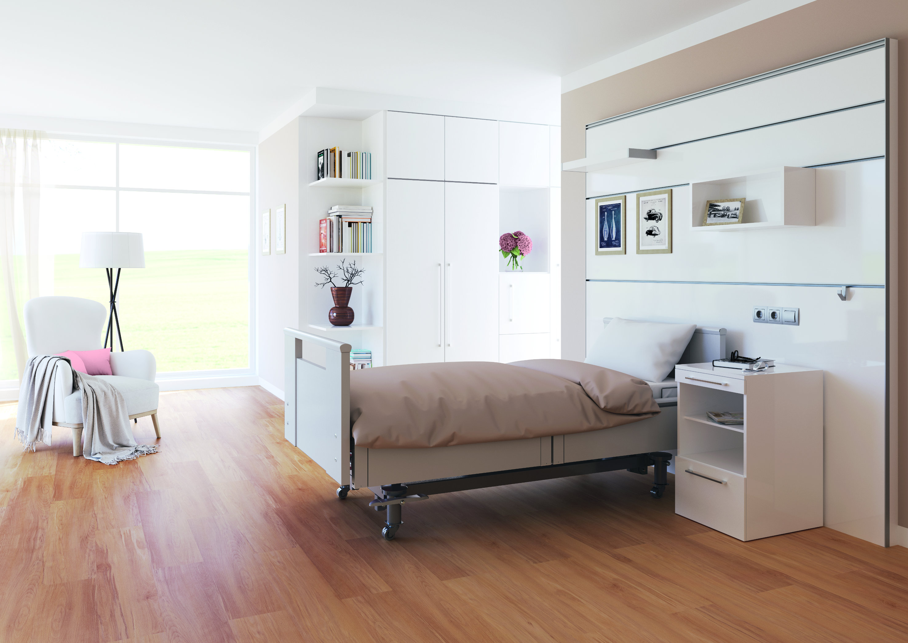 Naturecore er et godt gulvvalg for helse- og omsorgsboliger. 