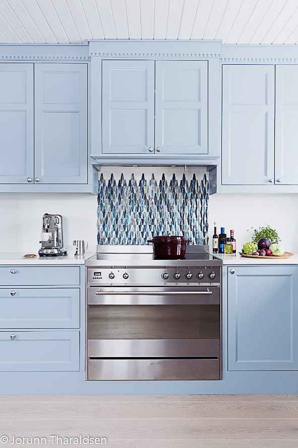 Blått kjøkken