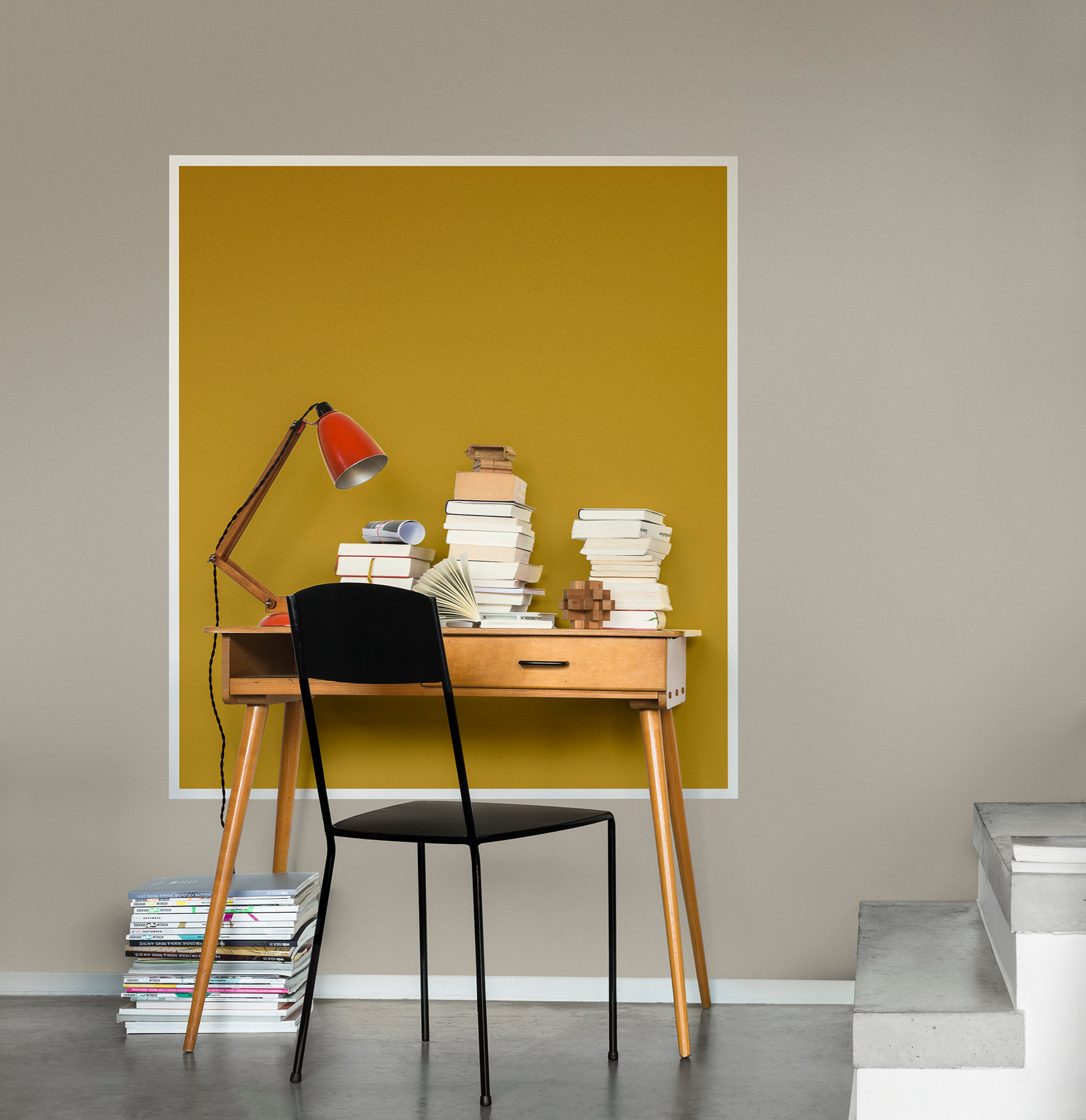 Gule farger i gangen