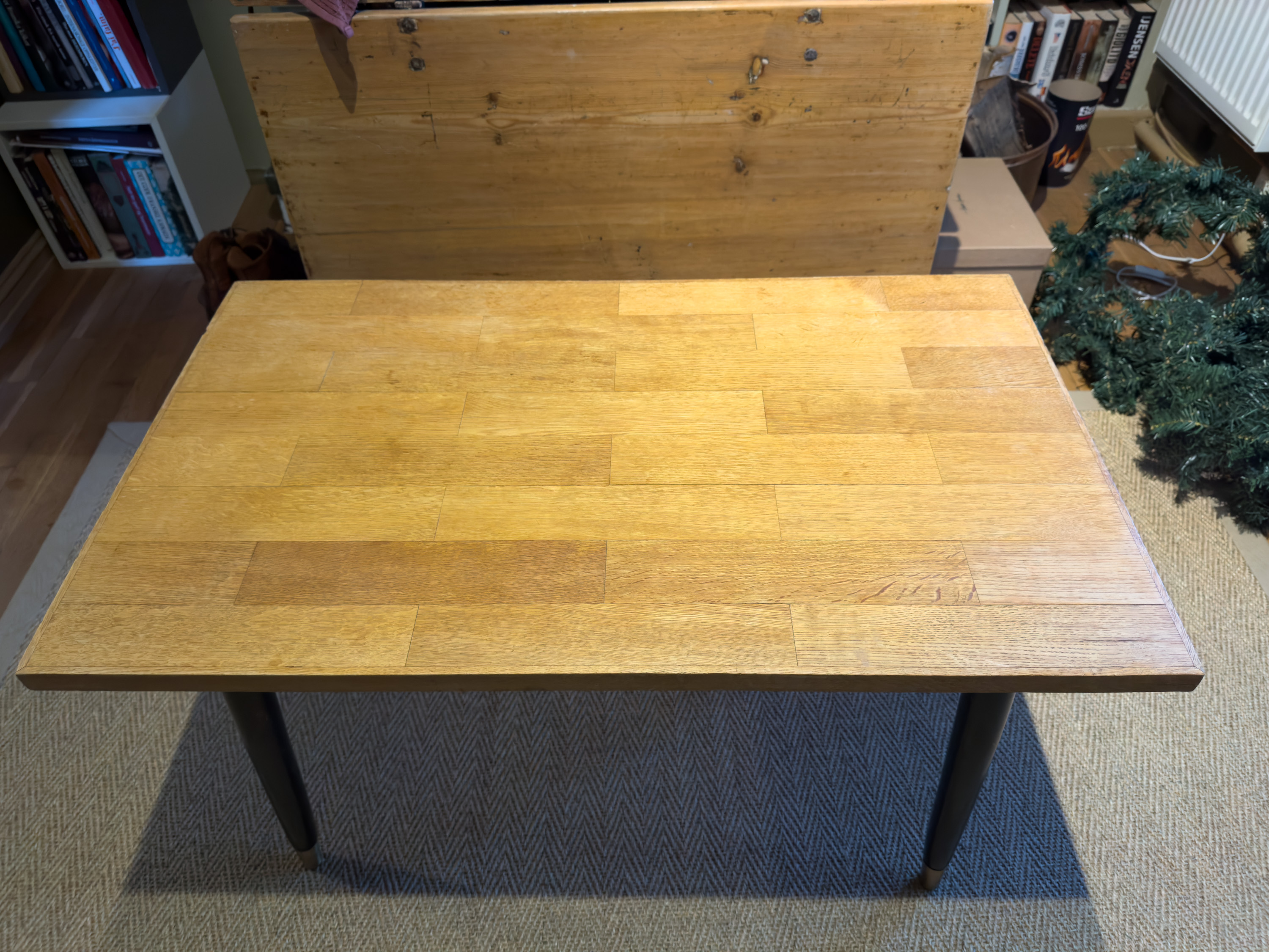 Parkettbord etter ringfjerner