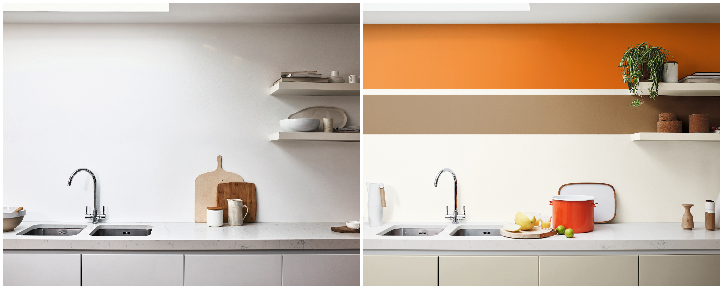 Før og etter kjøkken