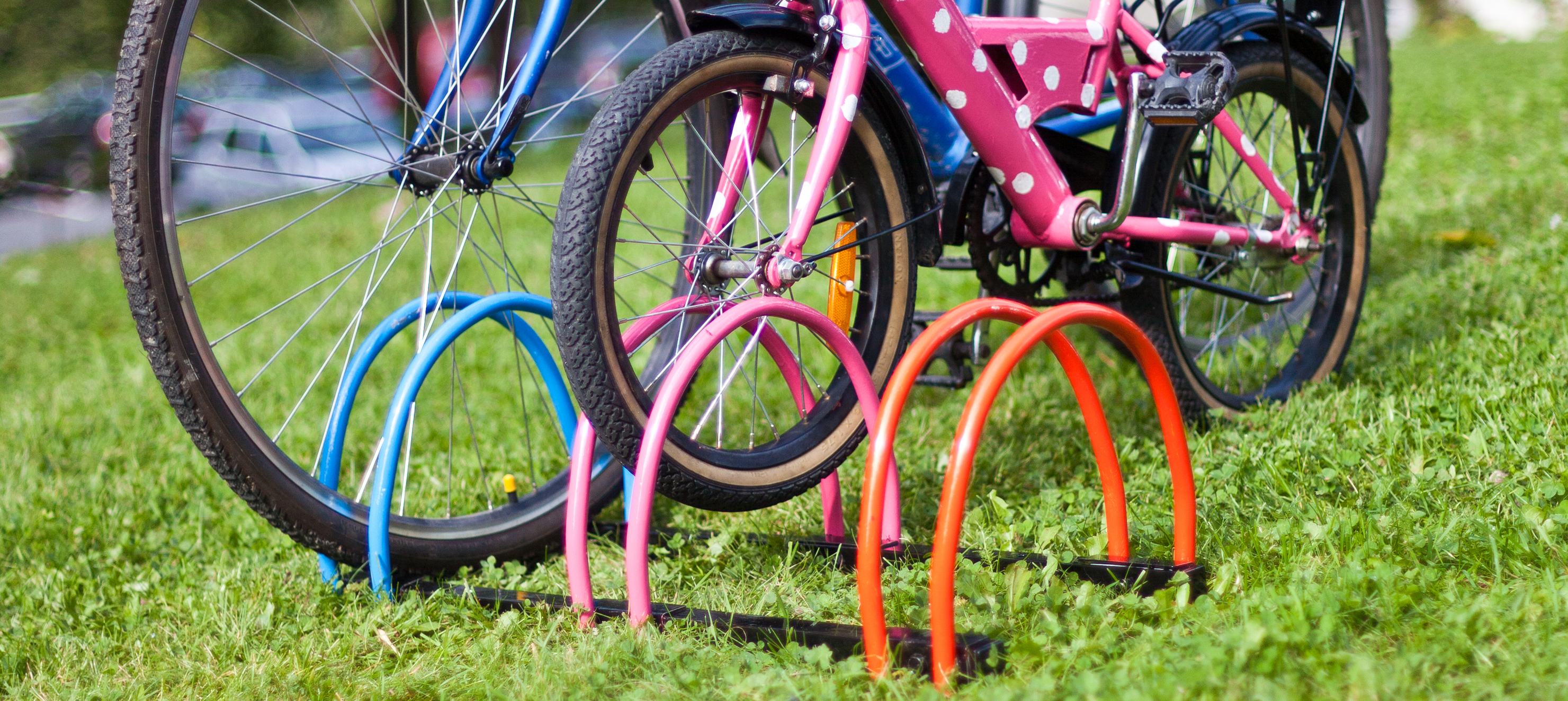 Alt kan males - også sykkelstativet