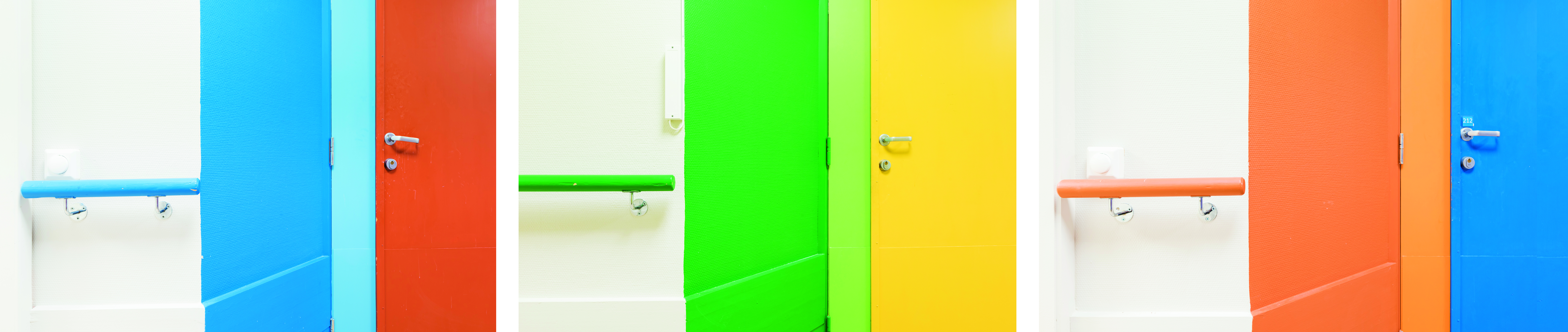 Fargede dører sykehjem