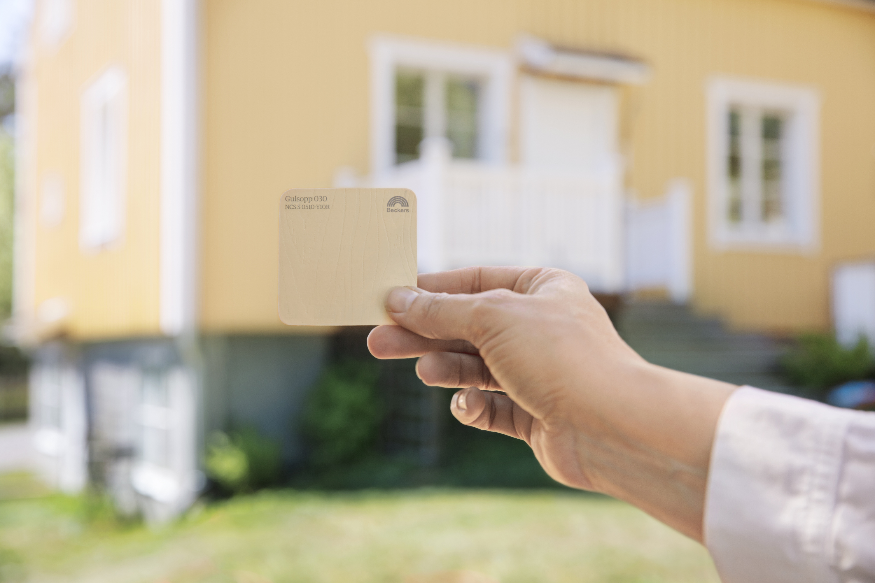 Stor fargeforskjell fra prøve til fasade