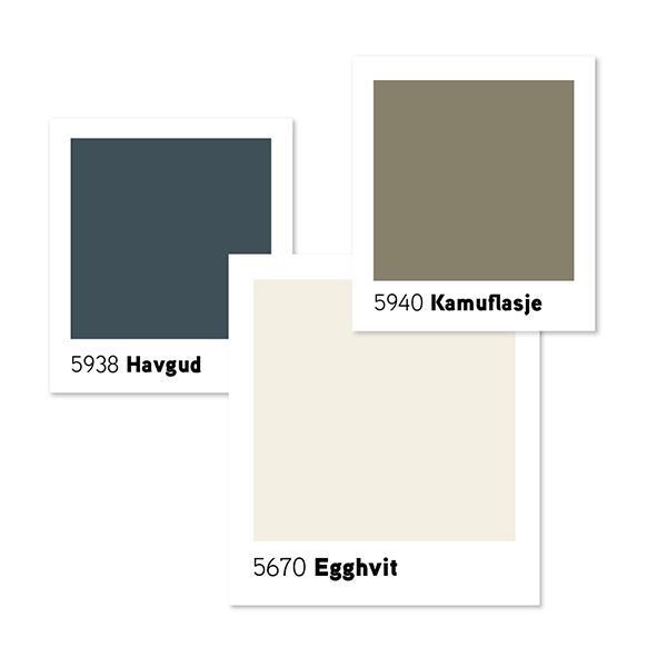 Blått og grønt er beroligende farger