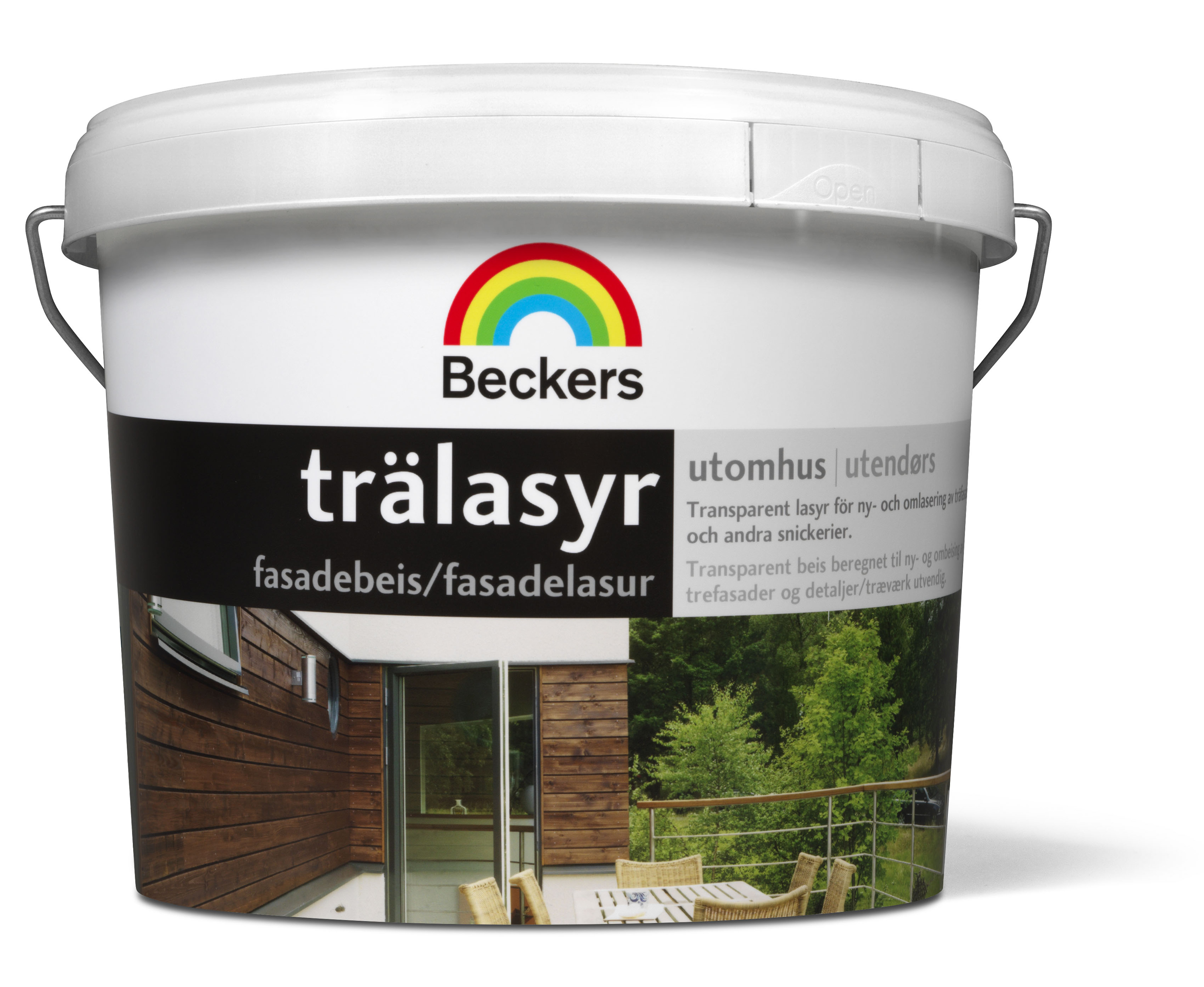 HOLDBAR: Fasadebeis kan holde lenge p&aring; farge og glans, og gir treverket unik karakter.