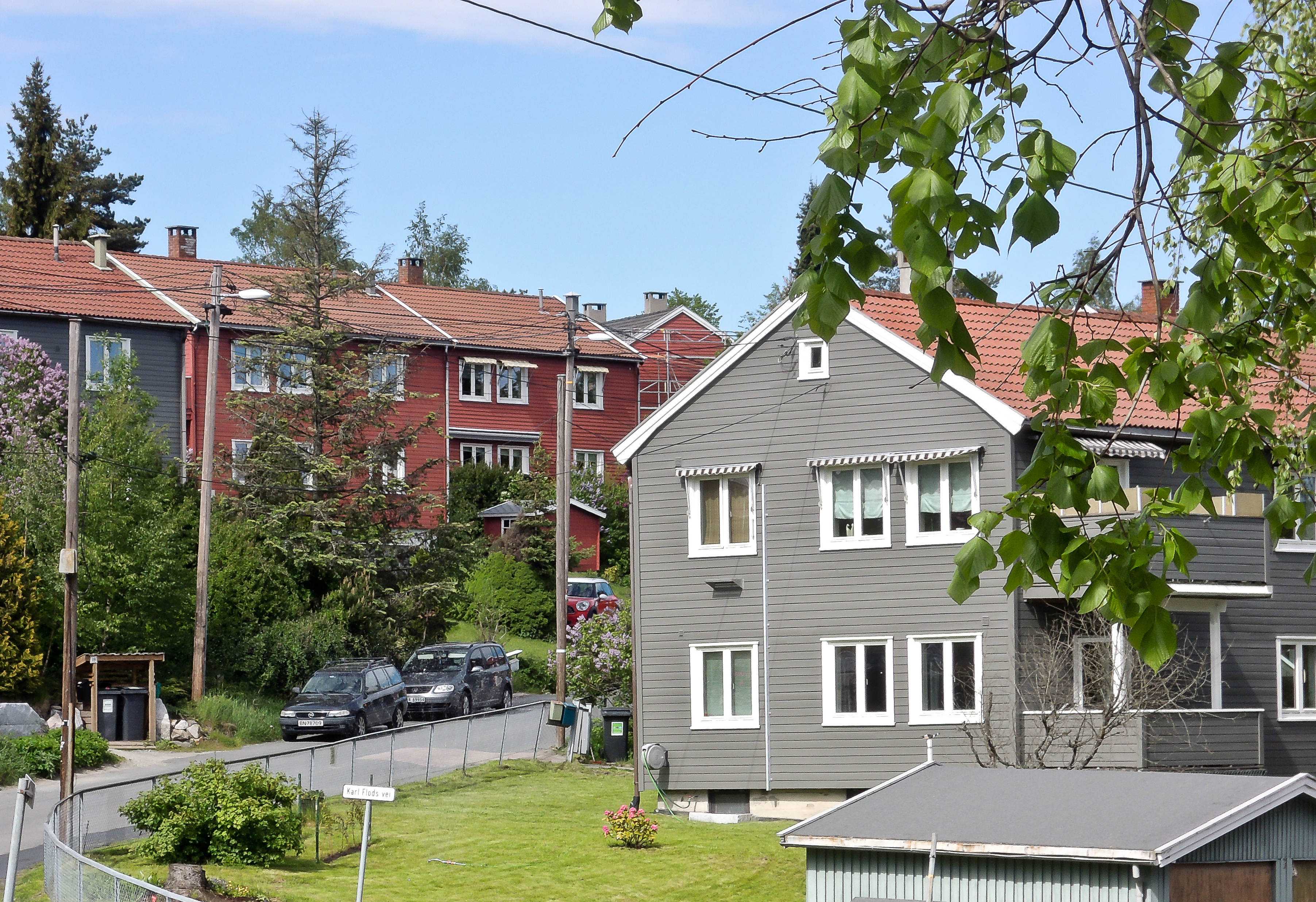 De kulørte fasadene forsvinner