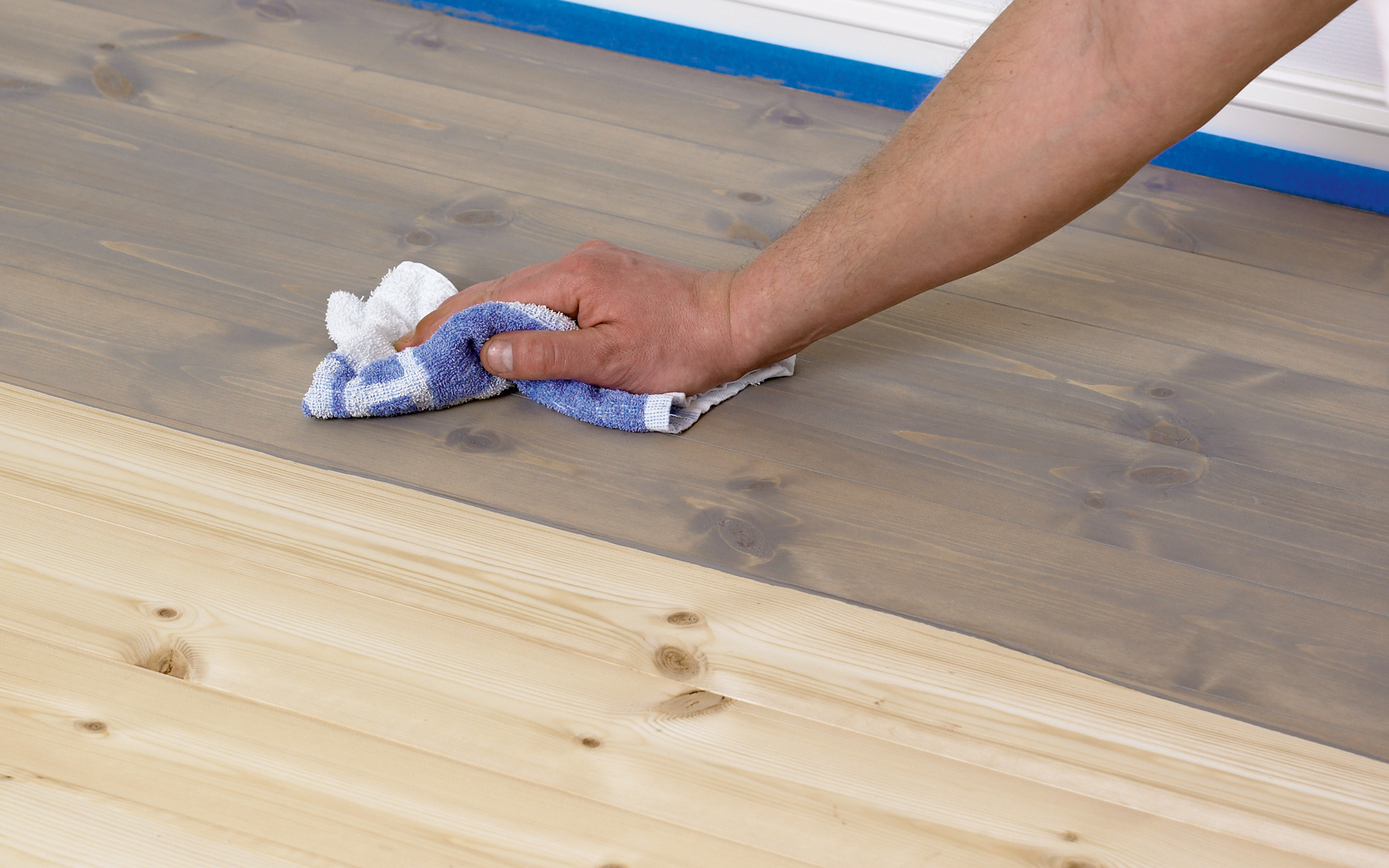 Forny tregulvet med farget olje