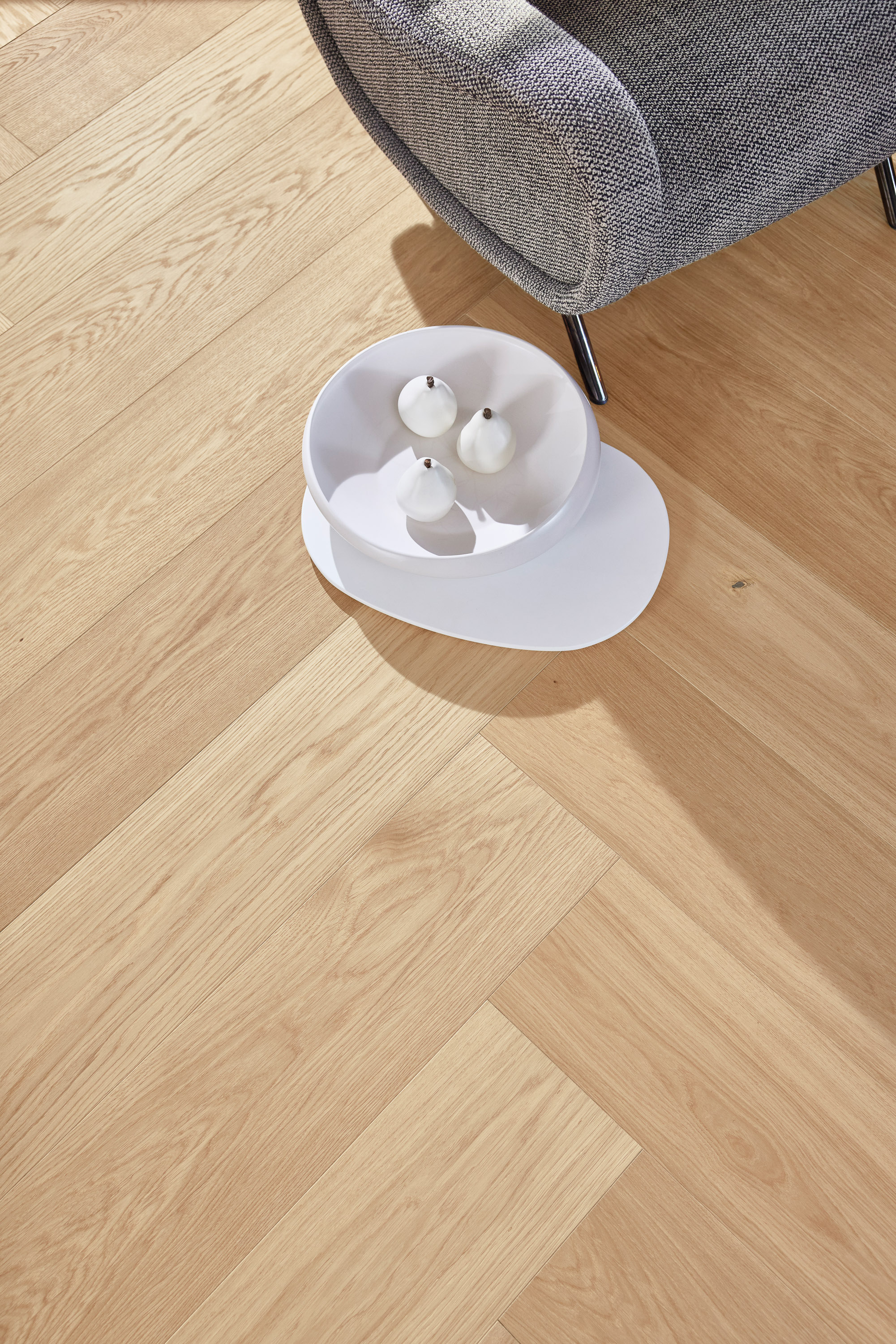 Hvalbeinsparkett, klick