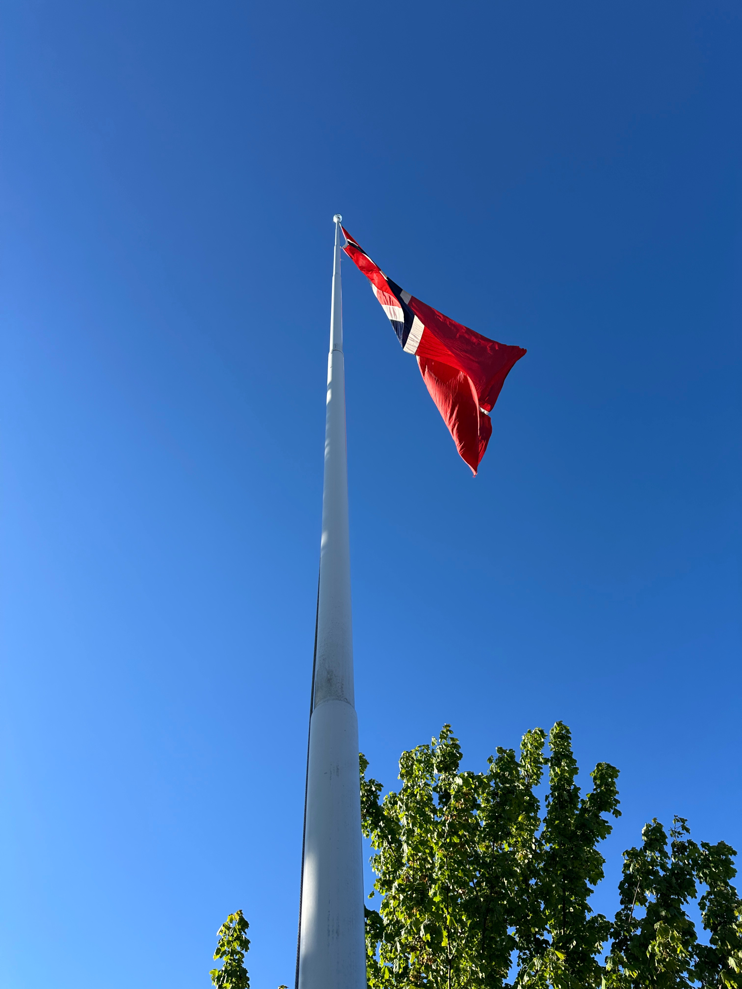 flaggstang blå himmel flagg