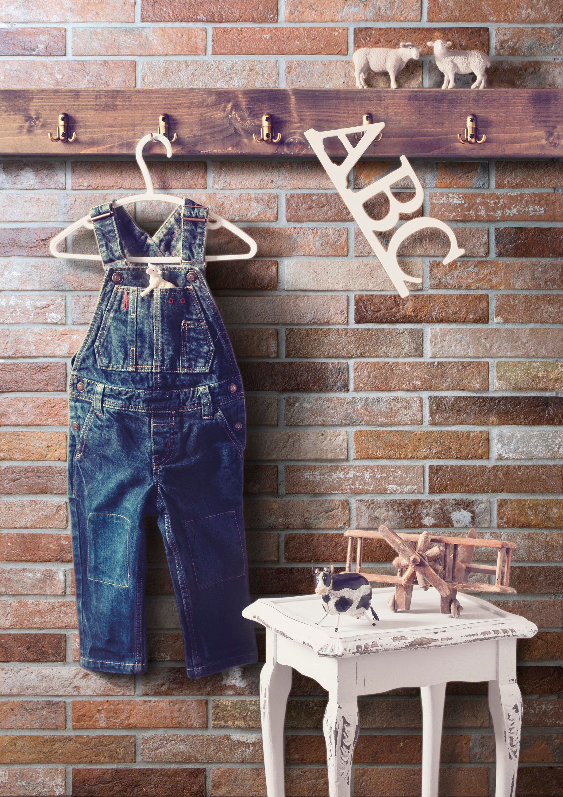 Keramisk flis kan lages som svært naturtro etterligninger - her av rustikk tegl.