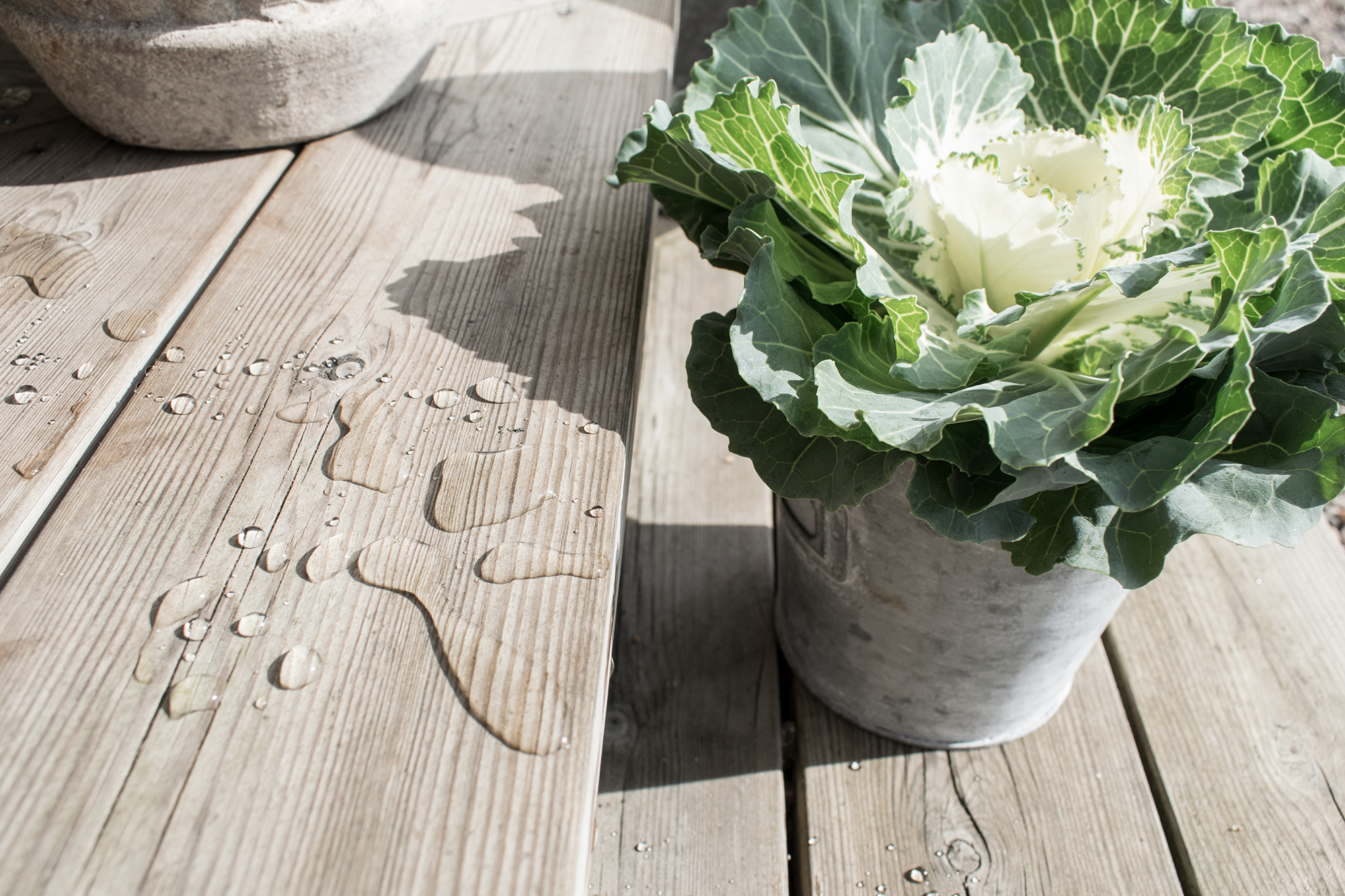 Terrasse behandlet med silisium