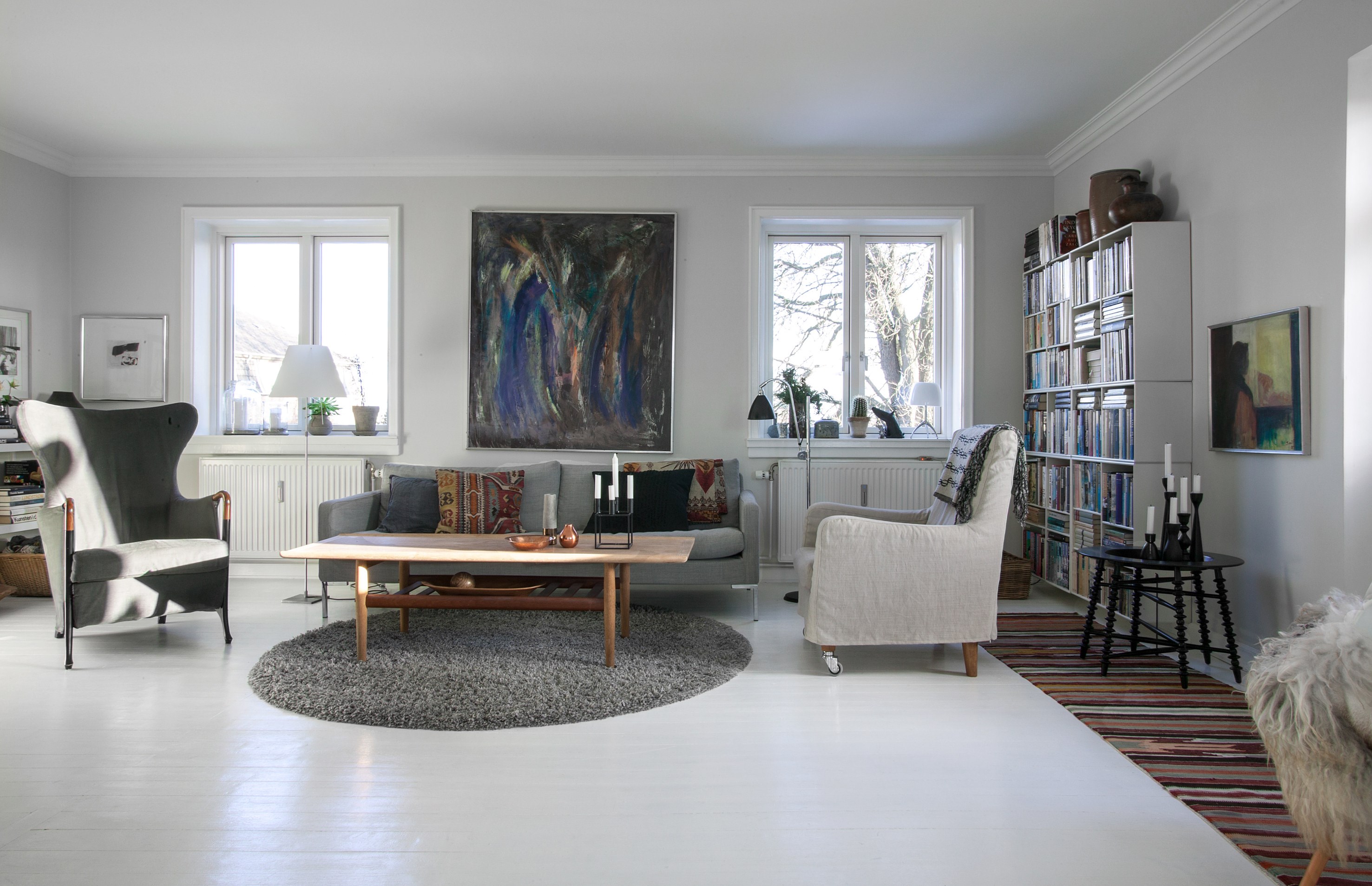 Skap sammenheng med malt gulv