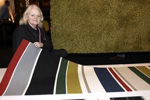 Kasthalls designer Gunilla Lagerhem Ullberg med Hambo, også dette en kolleksjon med farger og mønstre bygget på tradisjoner.