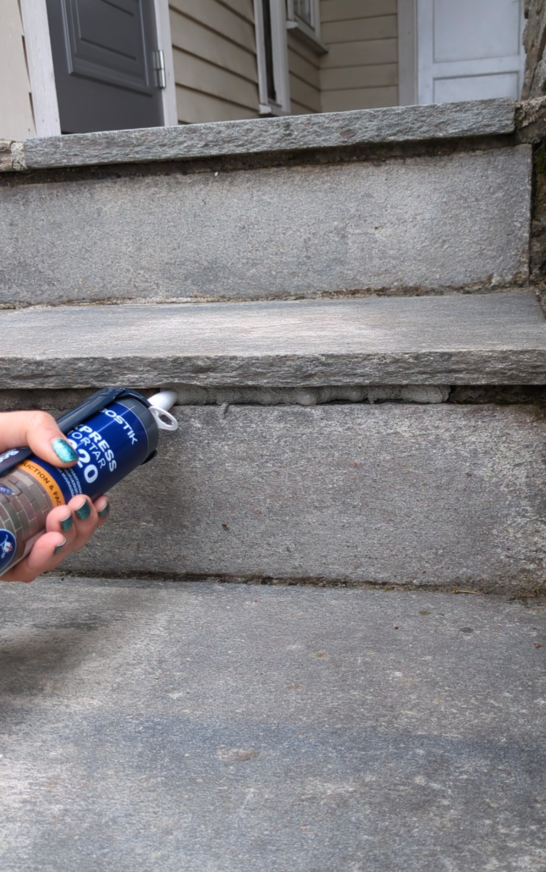 påføre mørtel fra patron