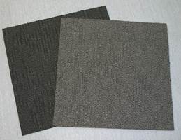 Teppeflisene er 50 x 50 cm. Grå og sortaktige farger dominerer i næringslivet.