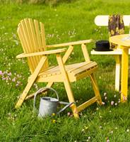 <b>STOLGLEDE:</b> En gul stol passer hvor som helst, og sammen med hvem som helst. (Foto: Nordsjö)