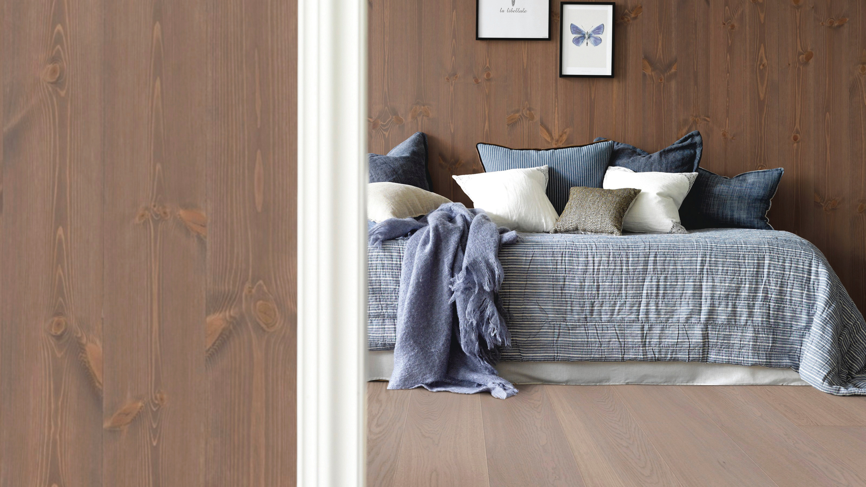 NATUR: Lite luner mer i norske hjem enn trepanel med kvist og synlig trestruktur. (Foto: Smartpanel)