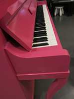 Rosa er årets farge. – Å male et piano rosa, er som å gi det ungdommen tilbake, mener søstrene Helleseter.