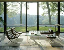 Den tyske arkitekten Mies van der Rohe var minimalist. Her var ikke noe overflødig. Det var han som skapte slagordet «Less is more». 