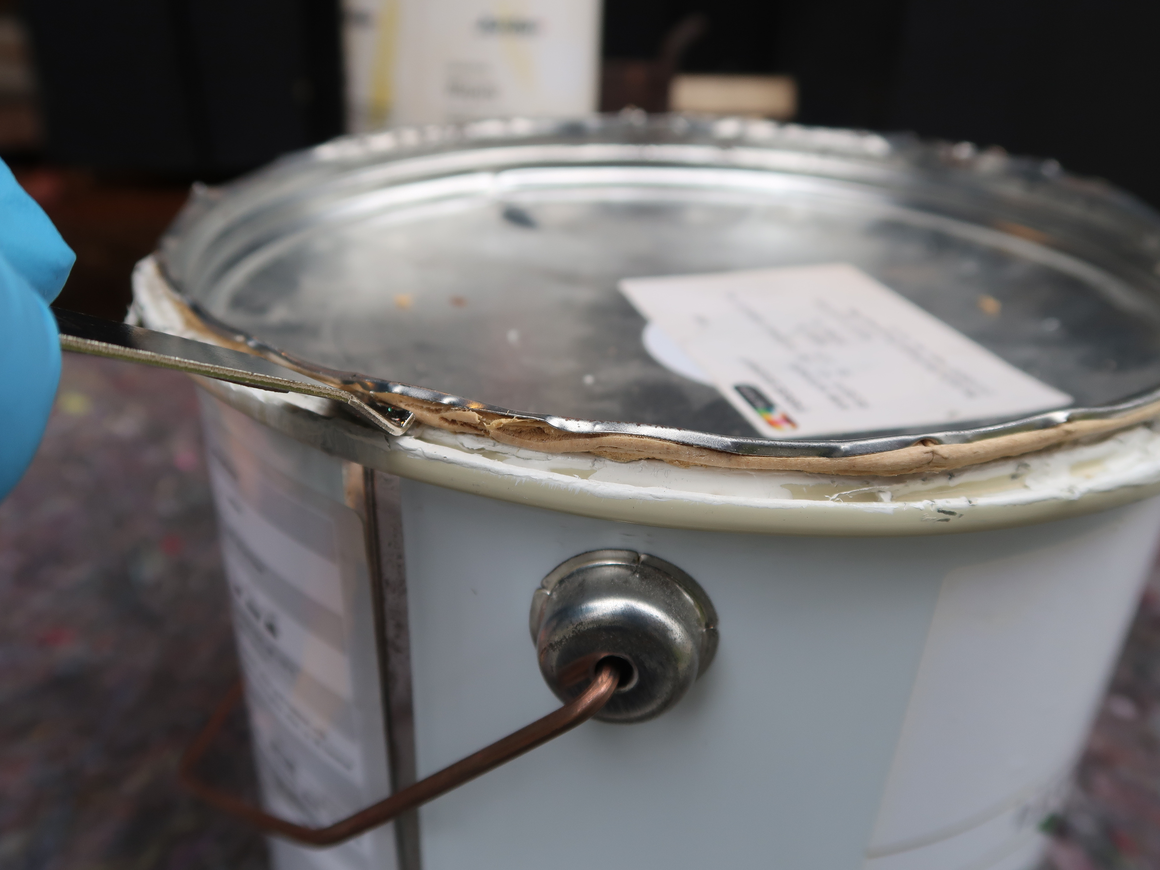 Utett/ødelagt malingspann