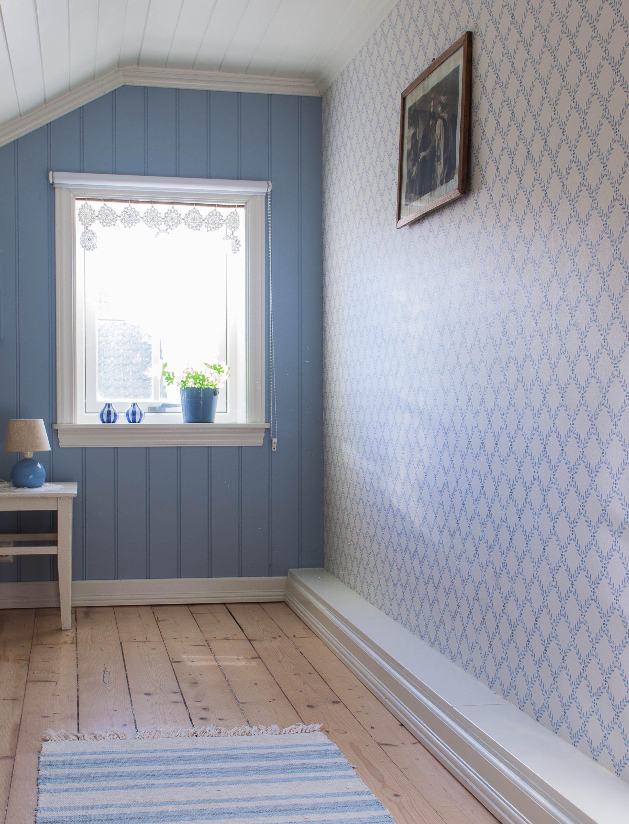 Svensk tradisjonstapet på soverom