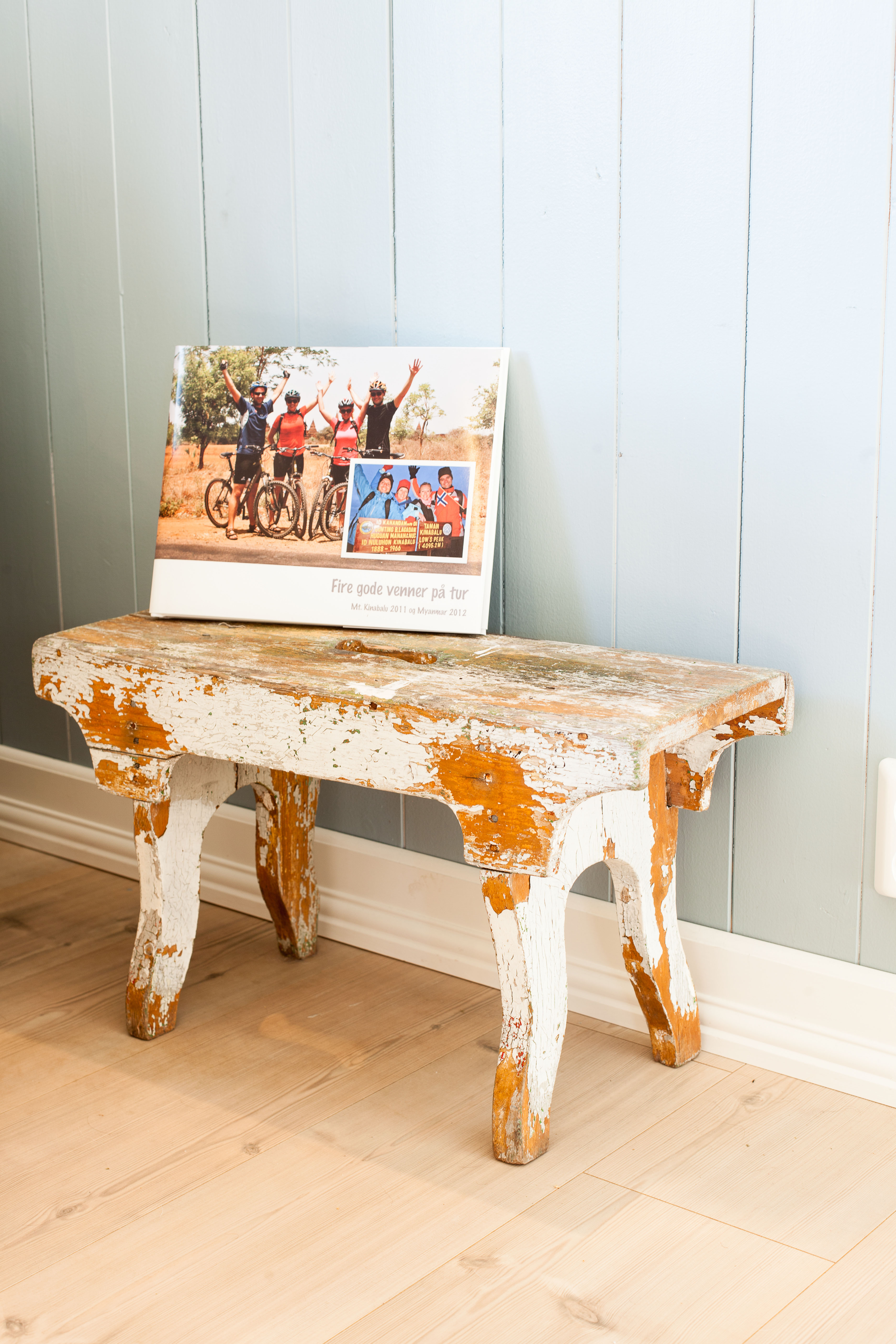 Gammel krakk på kjøkkenet