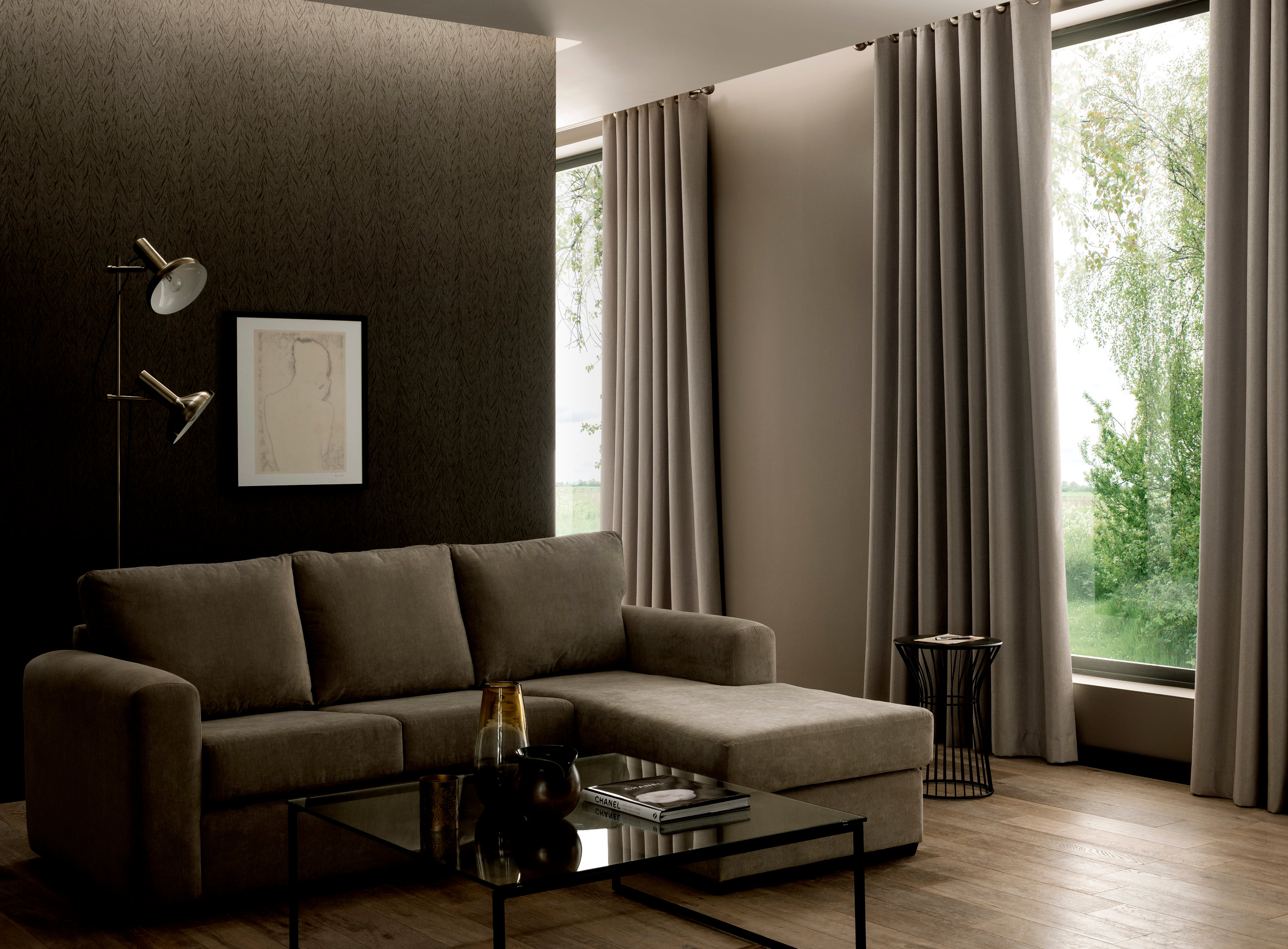 Lunt og varmende med gardiner