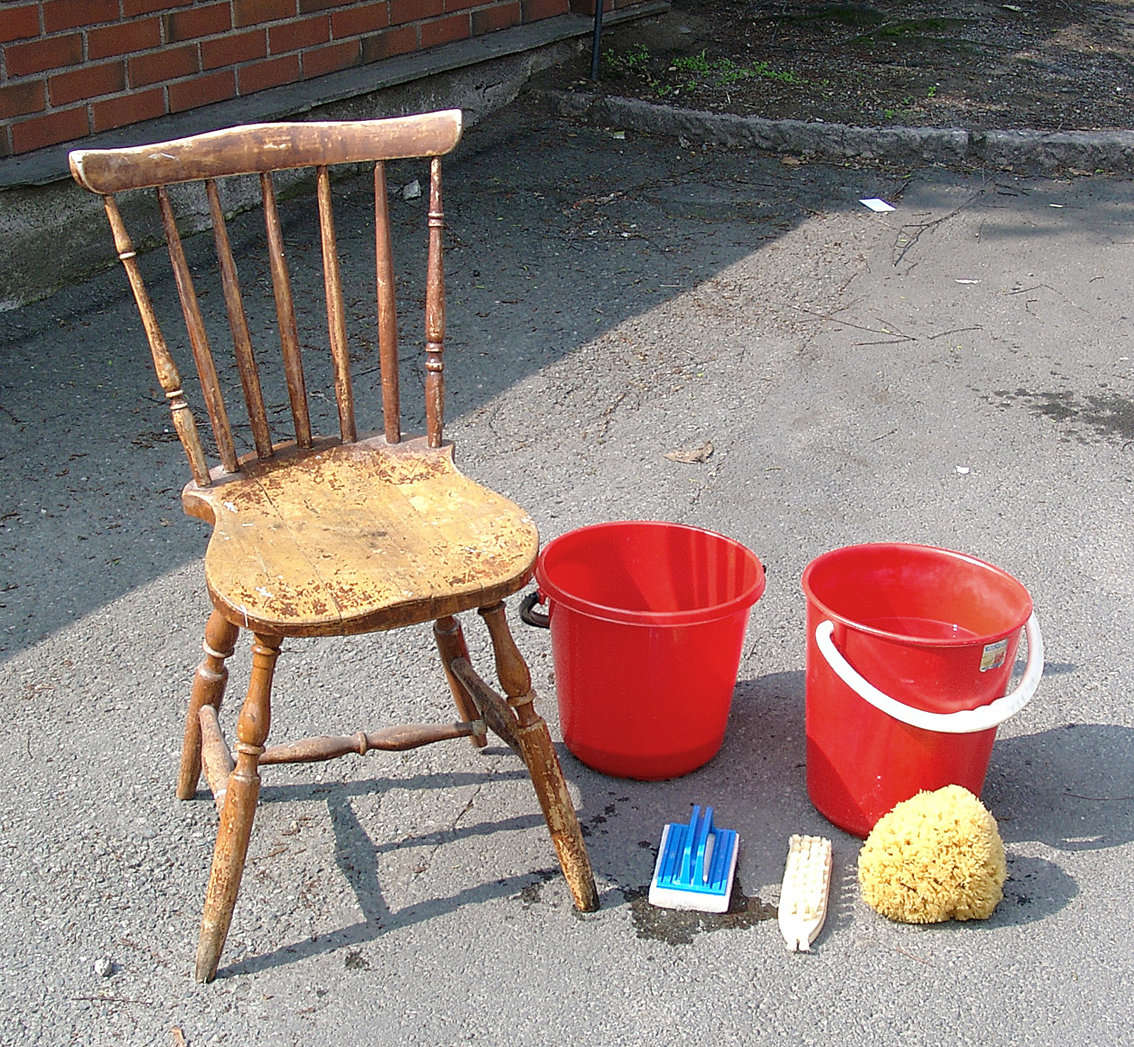 Et fargerikt lite rom i hagen eller på terrassen