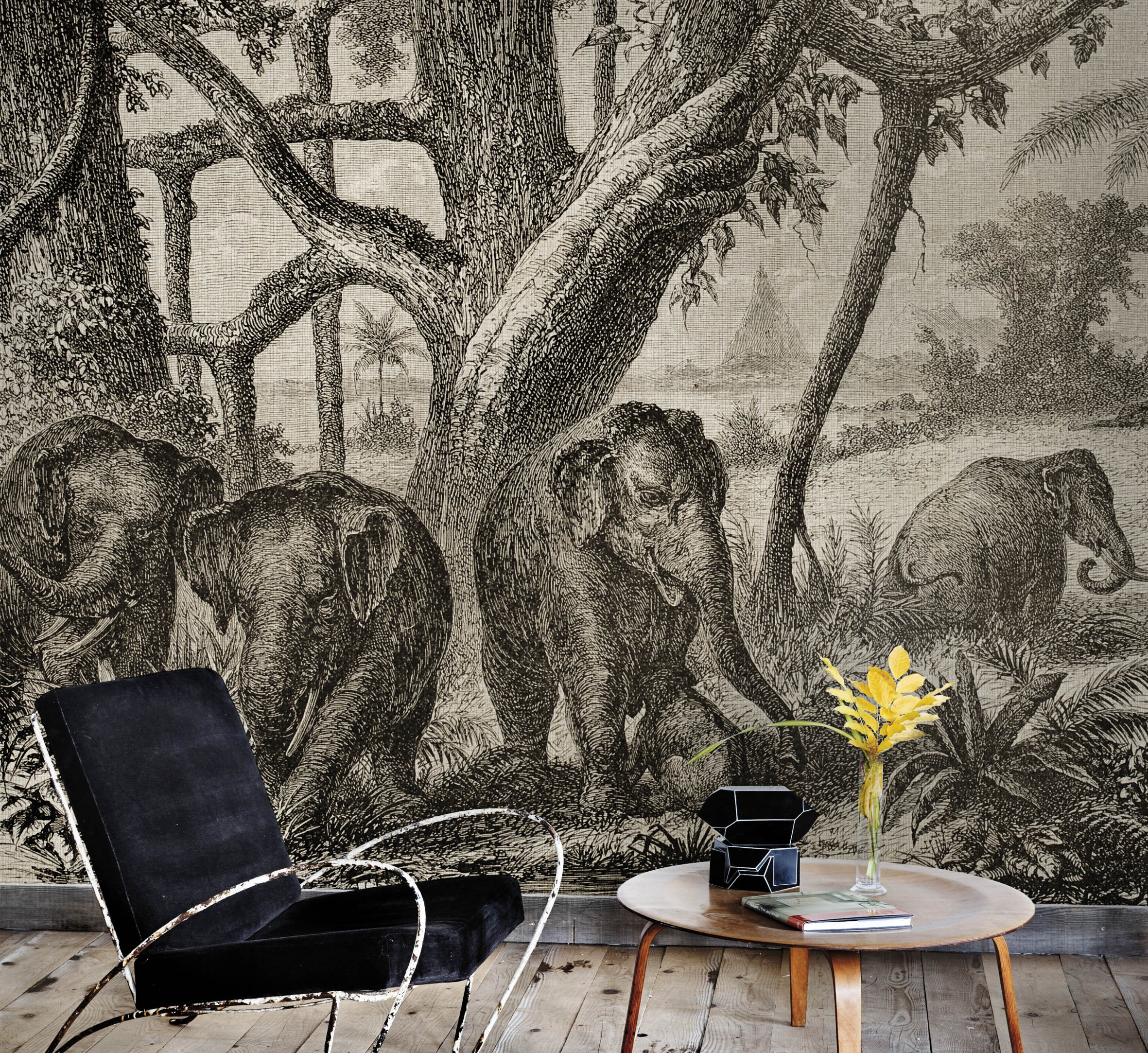 Tapeter med avtrykk fra fjerne strøk