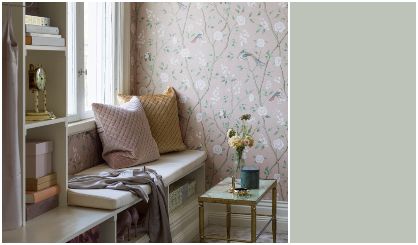 Kombiner farge og tapet