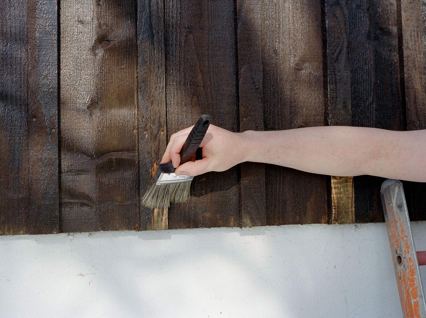 Grunne veggen før maling