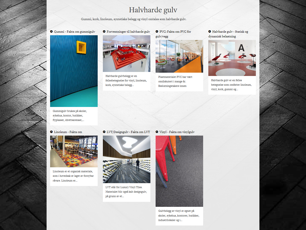 På Gulvfakta.no kan du lese om alle de ulike gulvtypene.