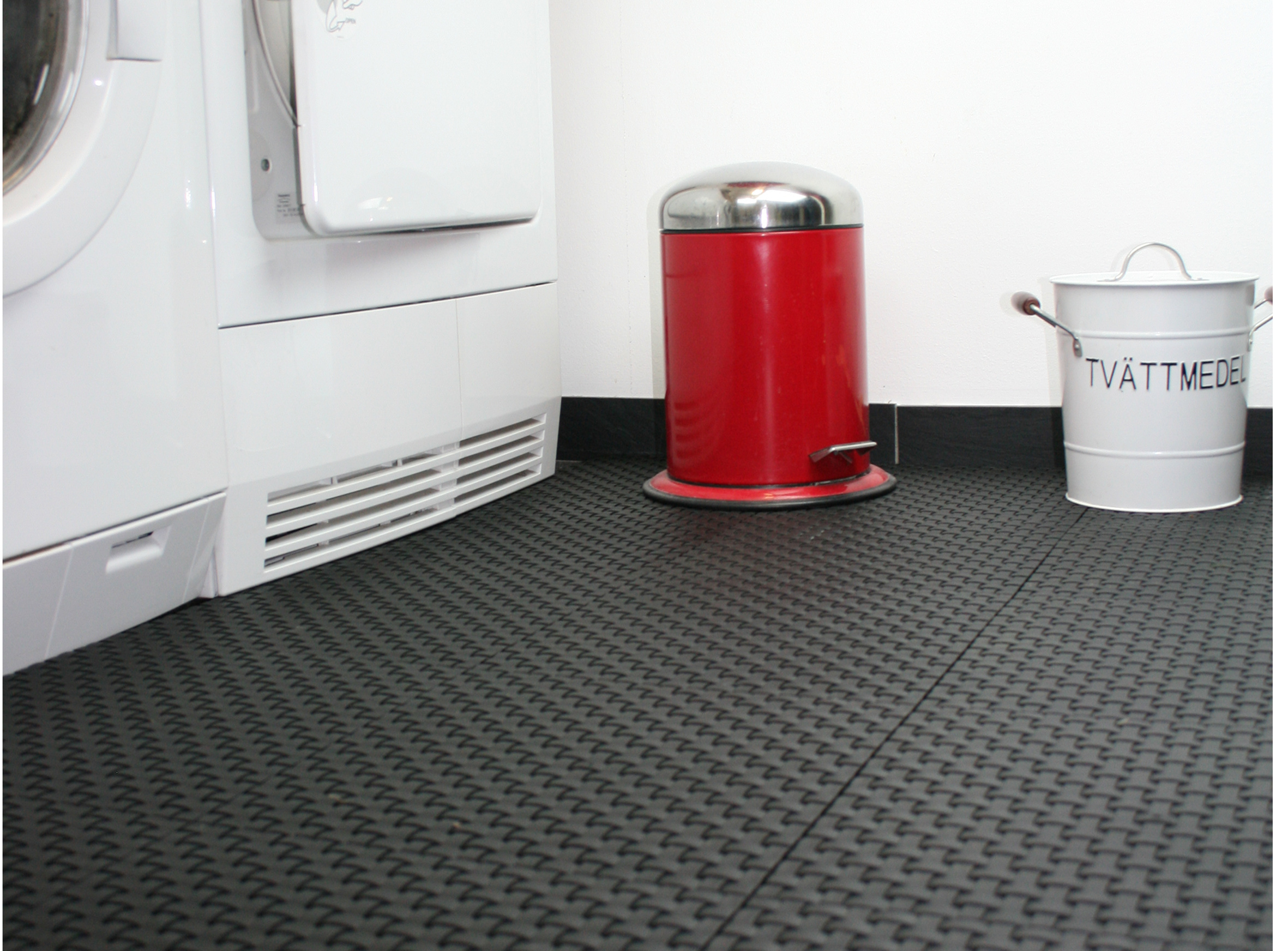 Tøffe gulvfliser på vaskerommet