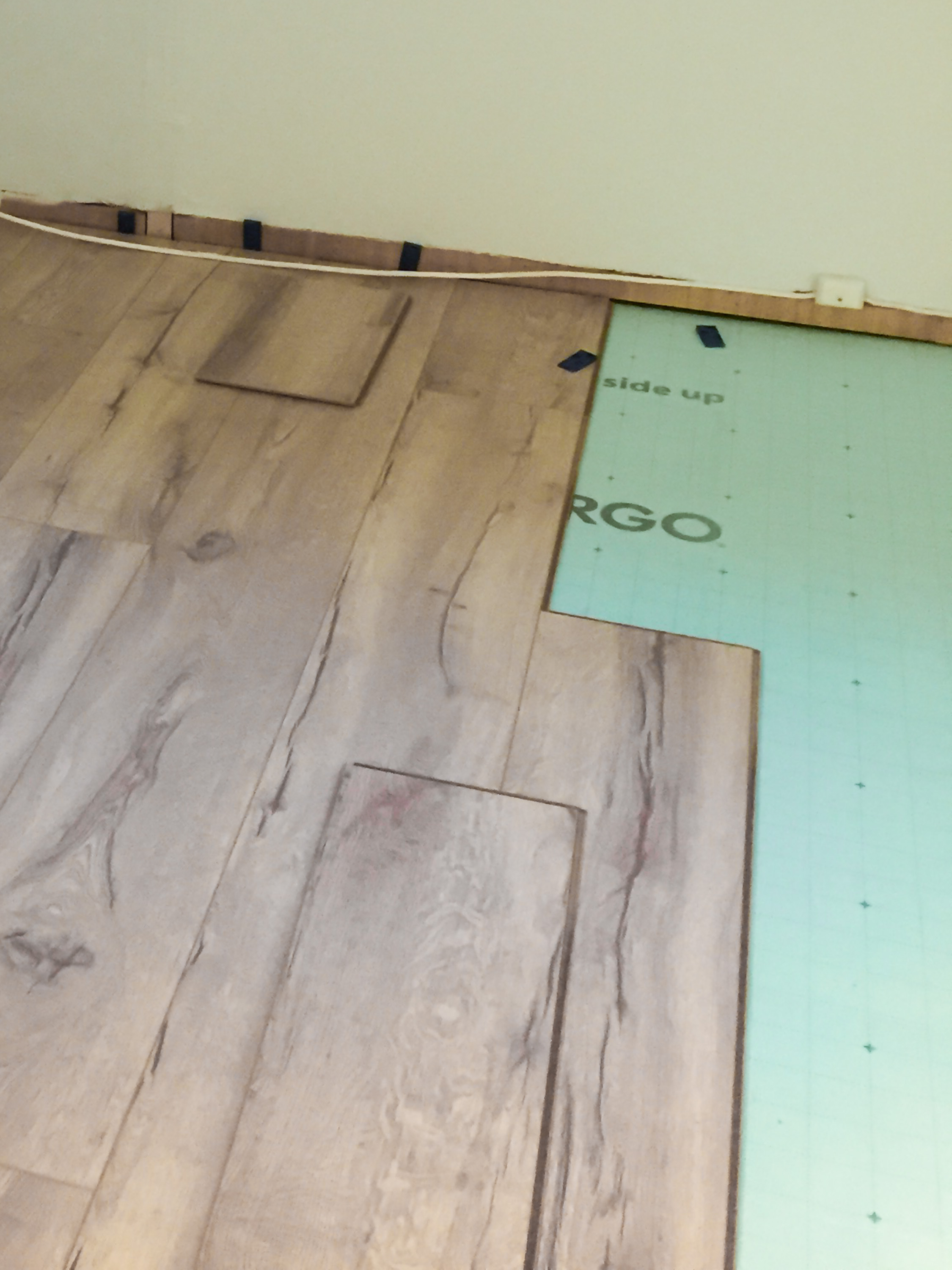 laminat på gulvunderlag