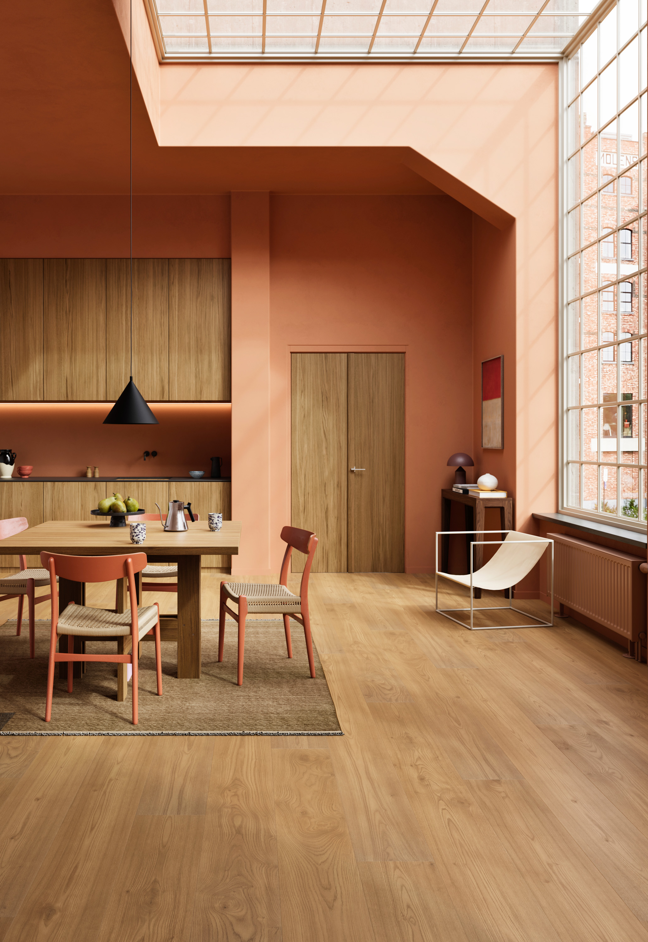 ferskenfarget rom tre 