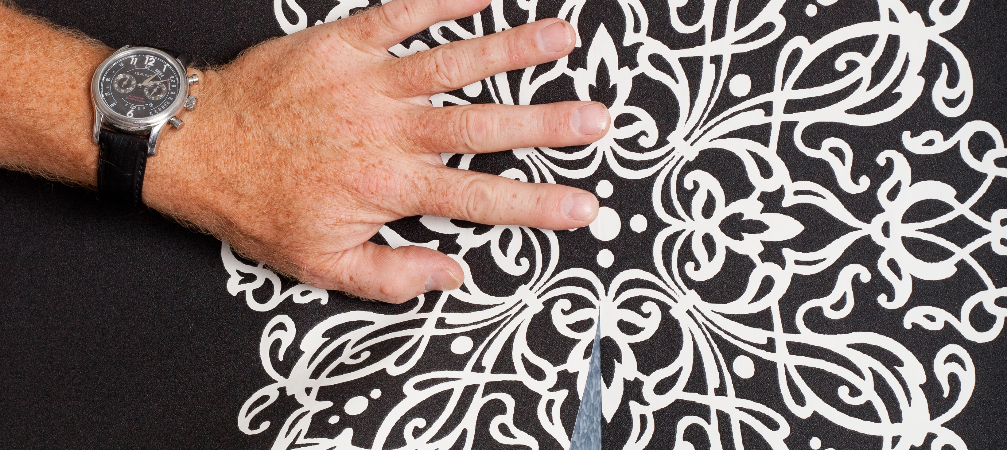 Tapetsering med mønstertapet