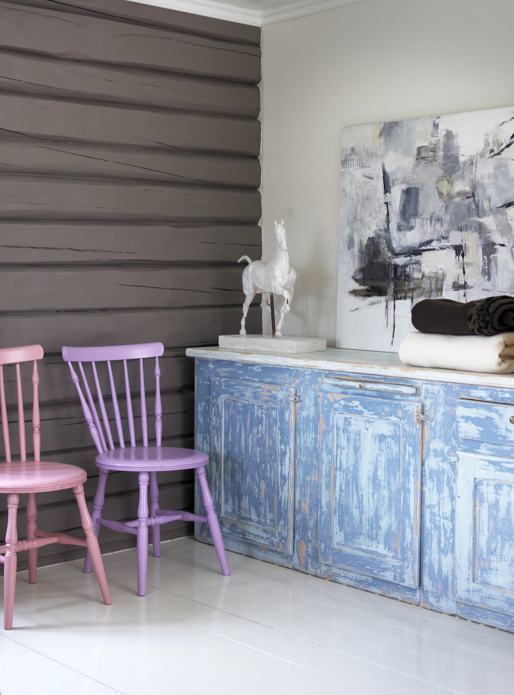 En herlig fargemiks – til stor glede for beboer og gjester. 