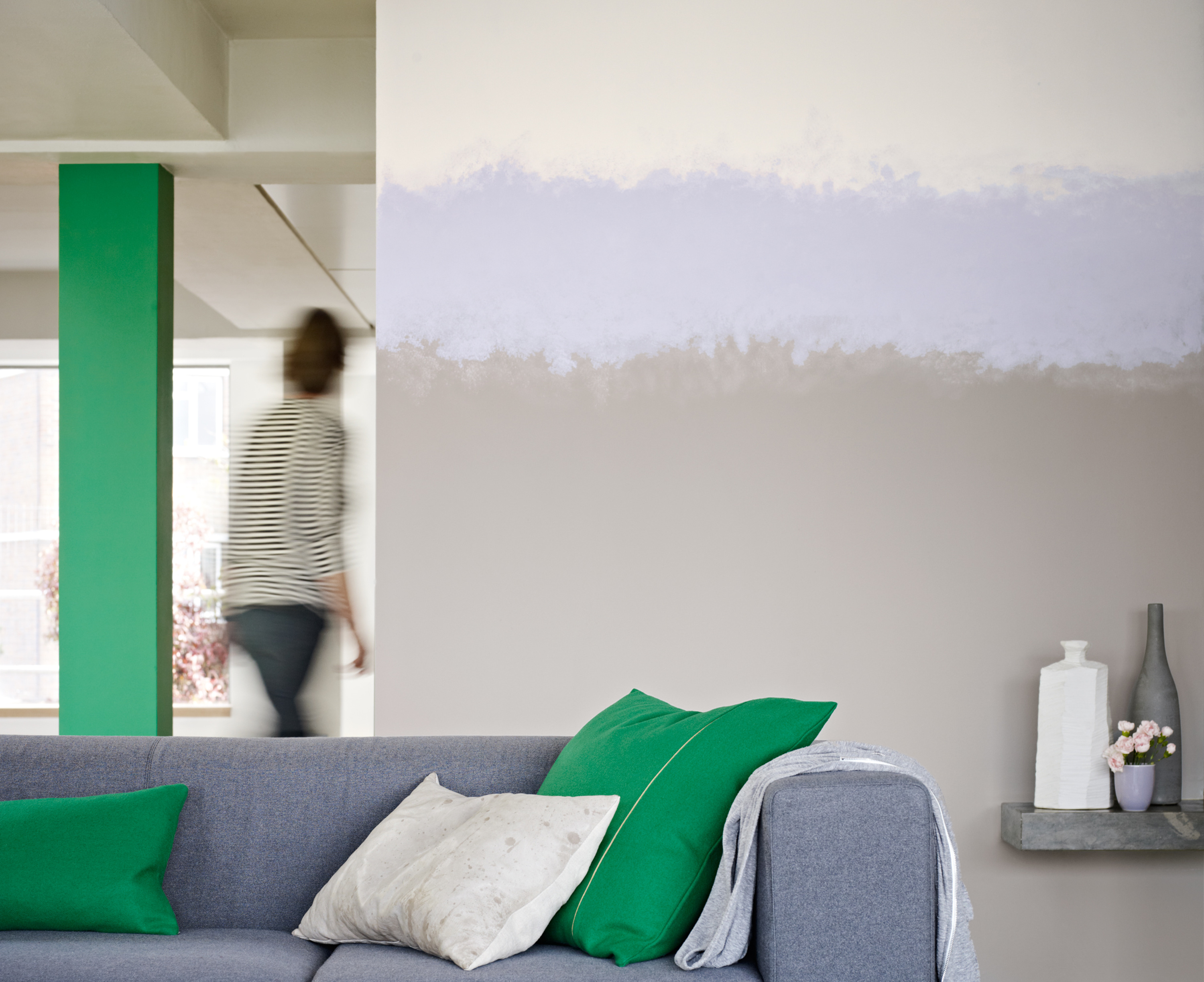 RUFSEKANT: Med ujevne kanter får du en ekstra leken effekt. (Foto: Nordsjö)