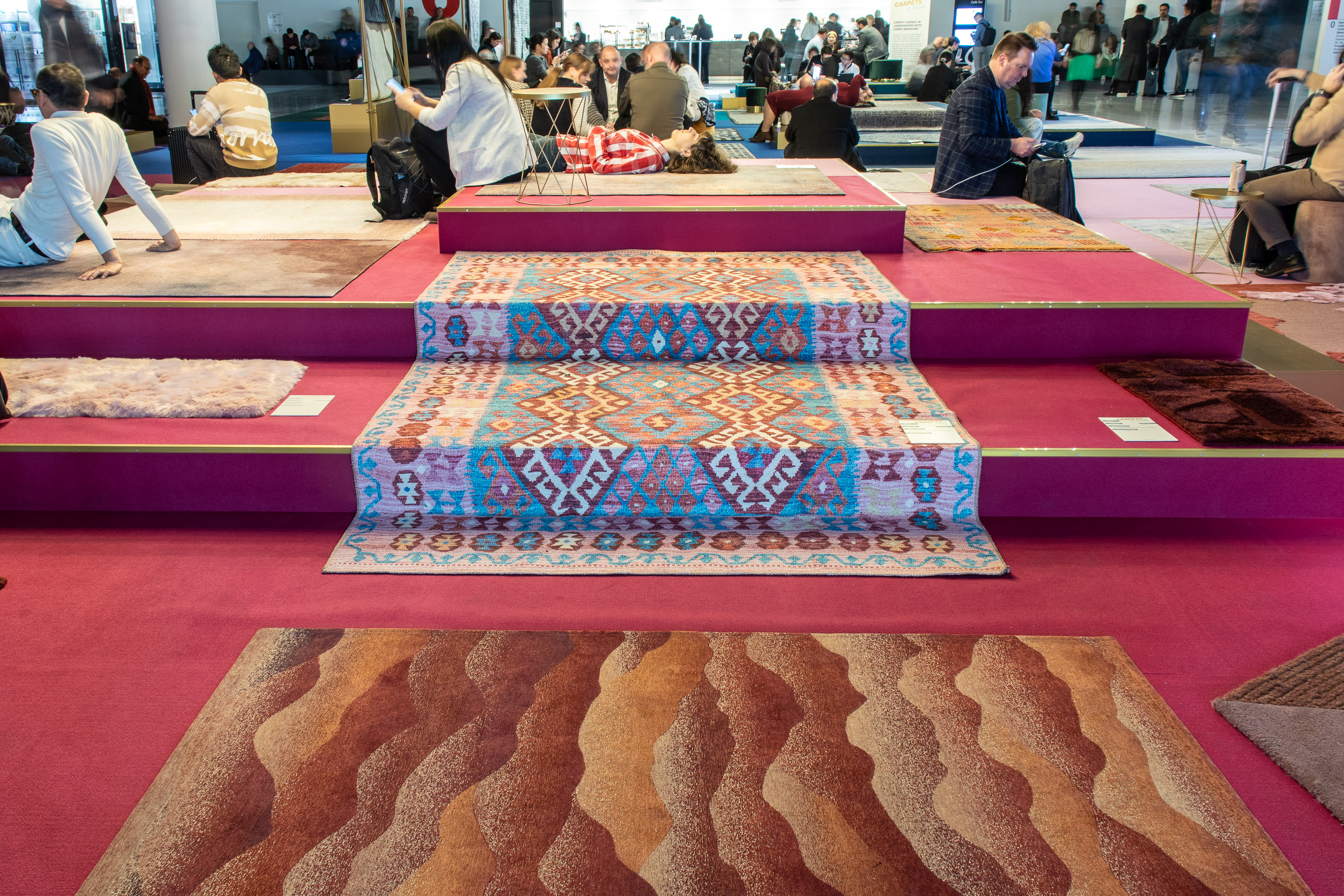 tepper mønster rosa