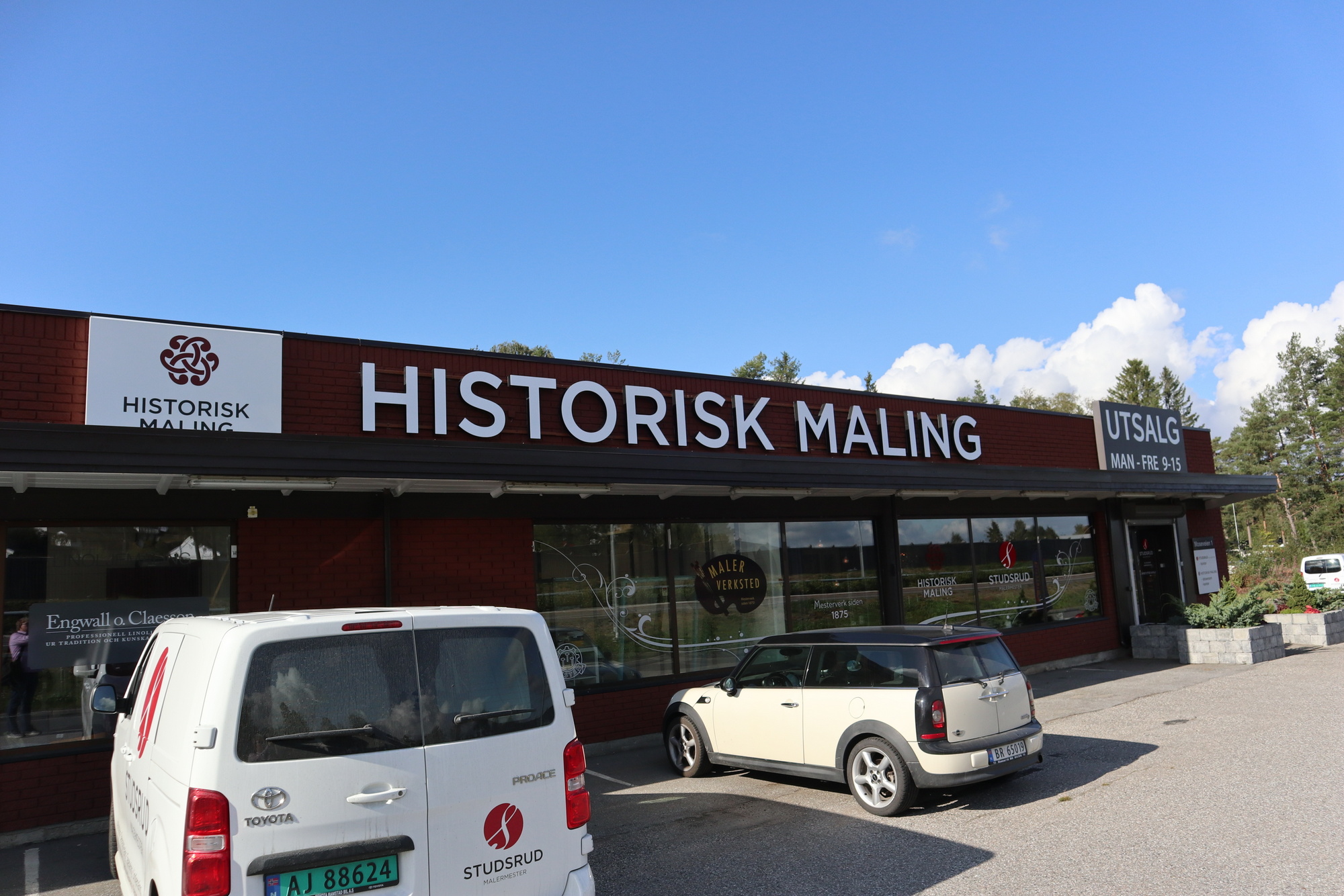 Lokalene til Historisk Maling i Ørje.