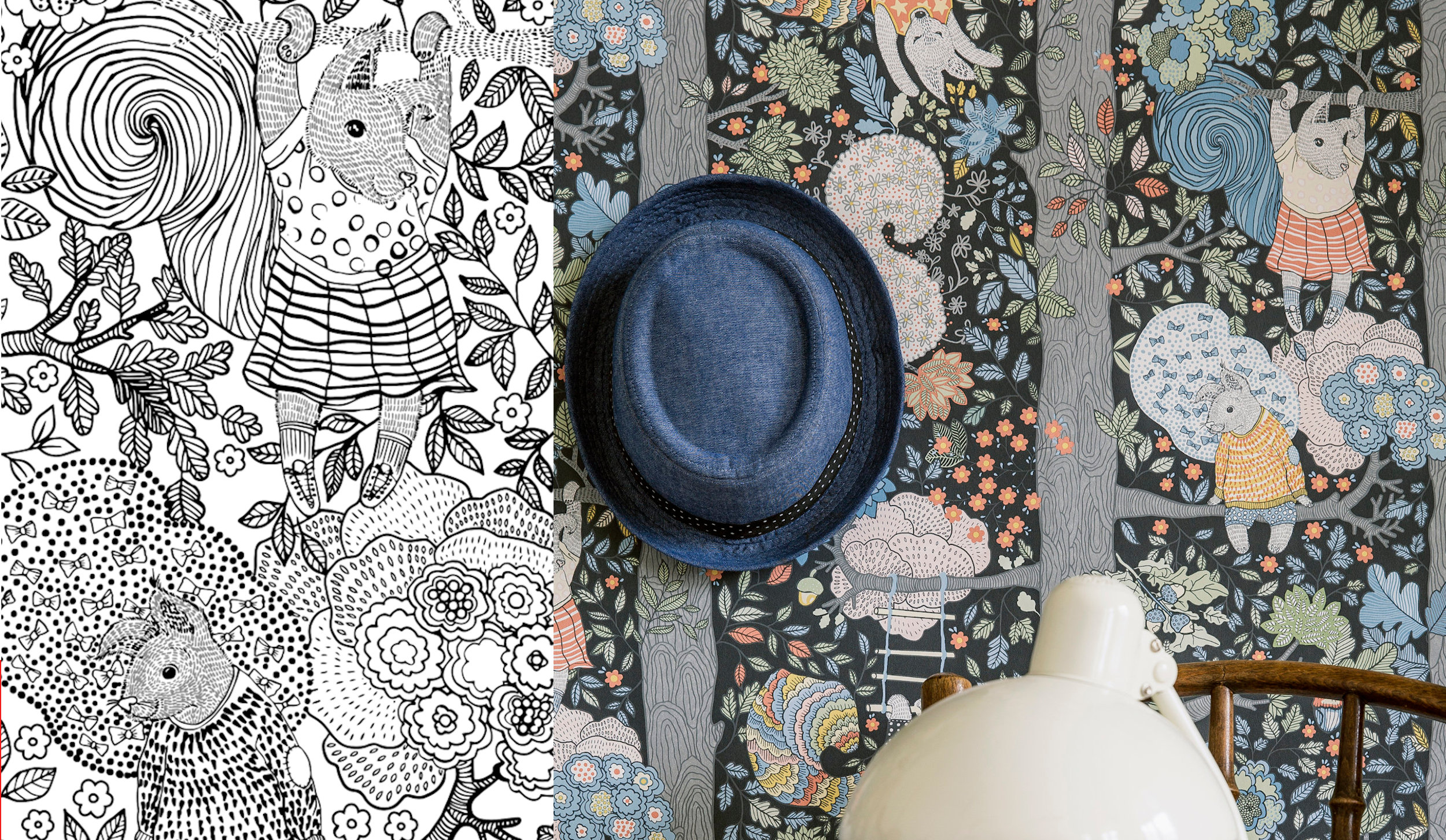 fargelegg tapetdesign