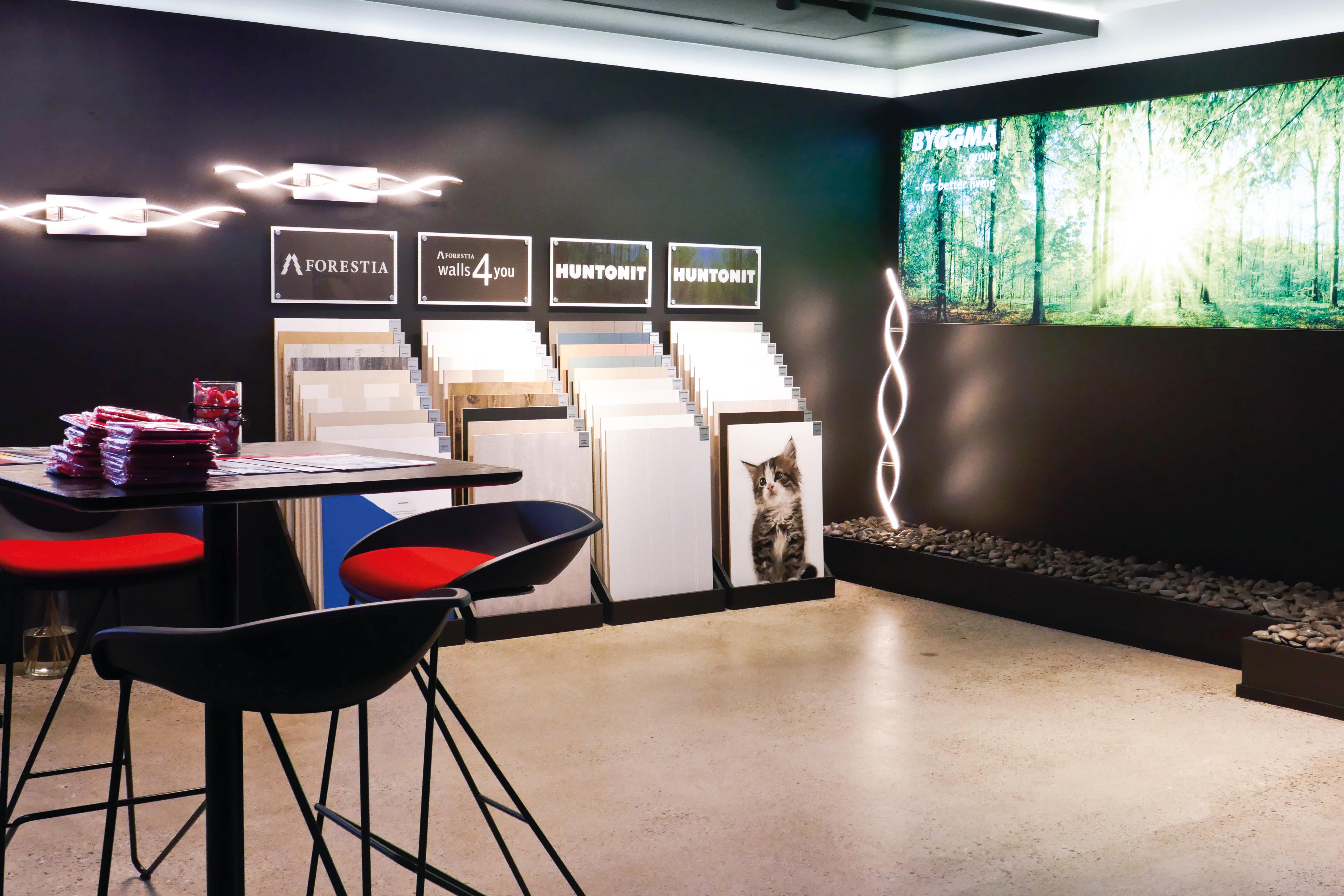 Byggma og Forestia showroom