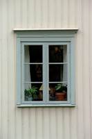 HARMONISK: Vakre vinduer tåler å få en helt annen farge enn resten av huset. 