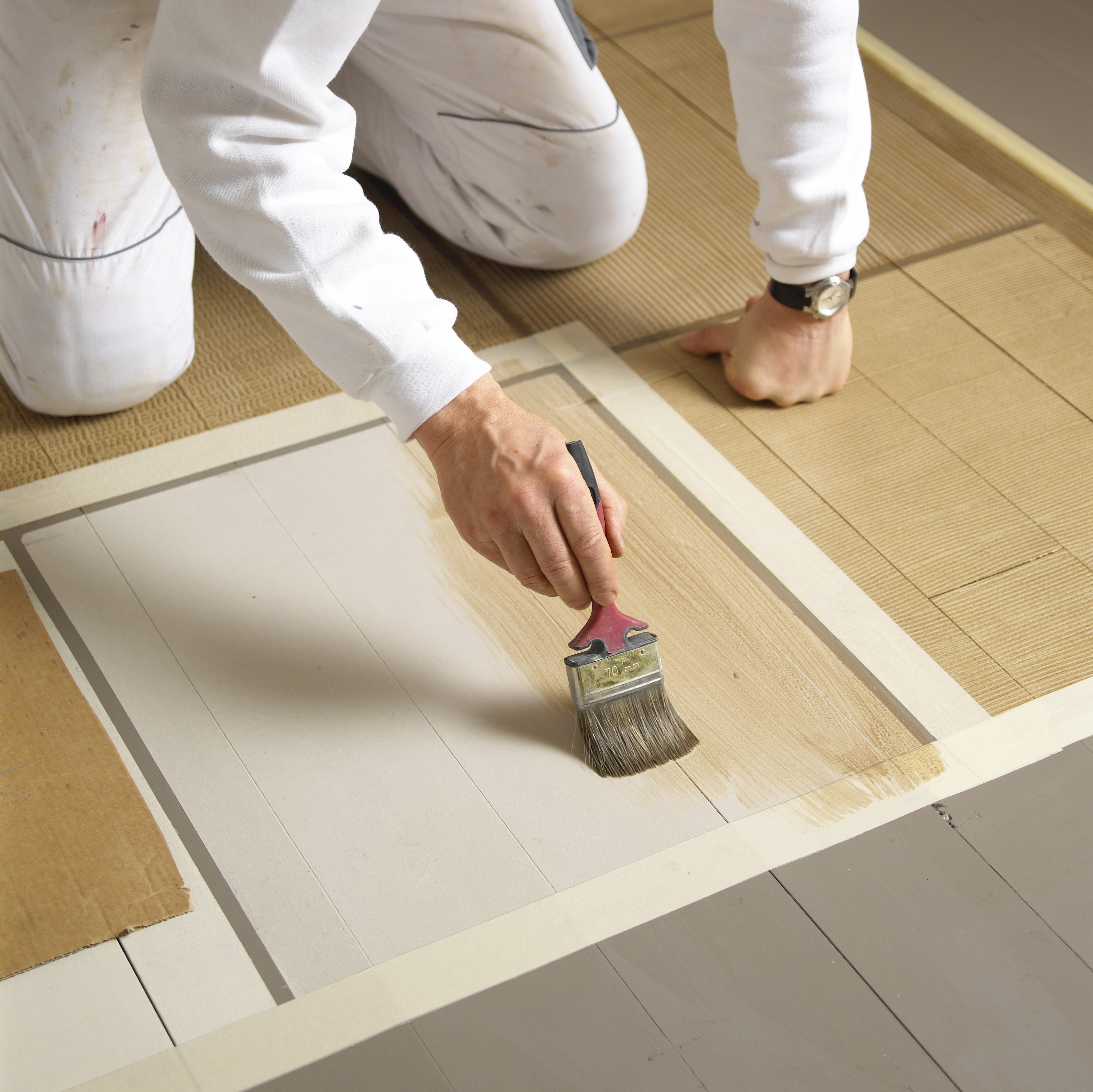 Mal et teppe på gulvet!