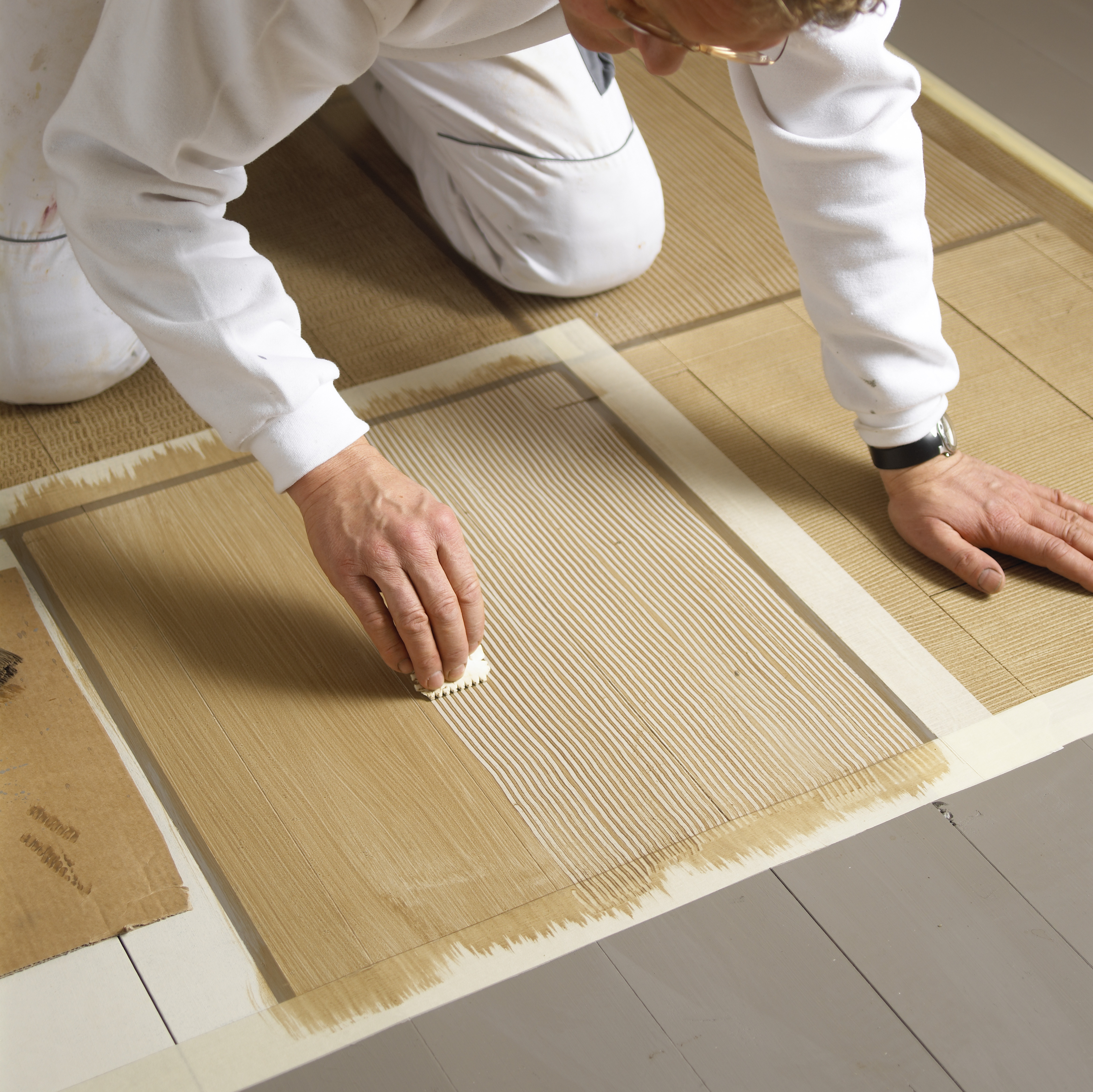 Mal et teppe på gulvet!