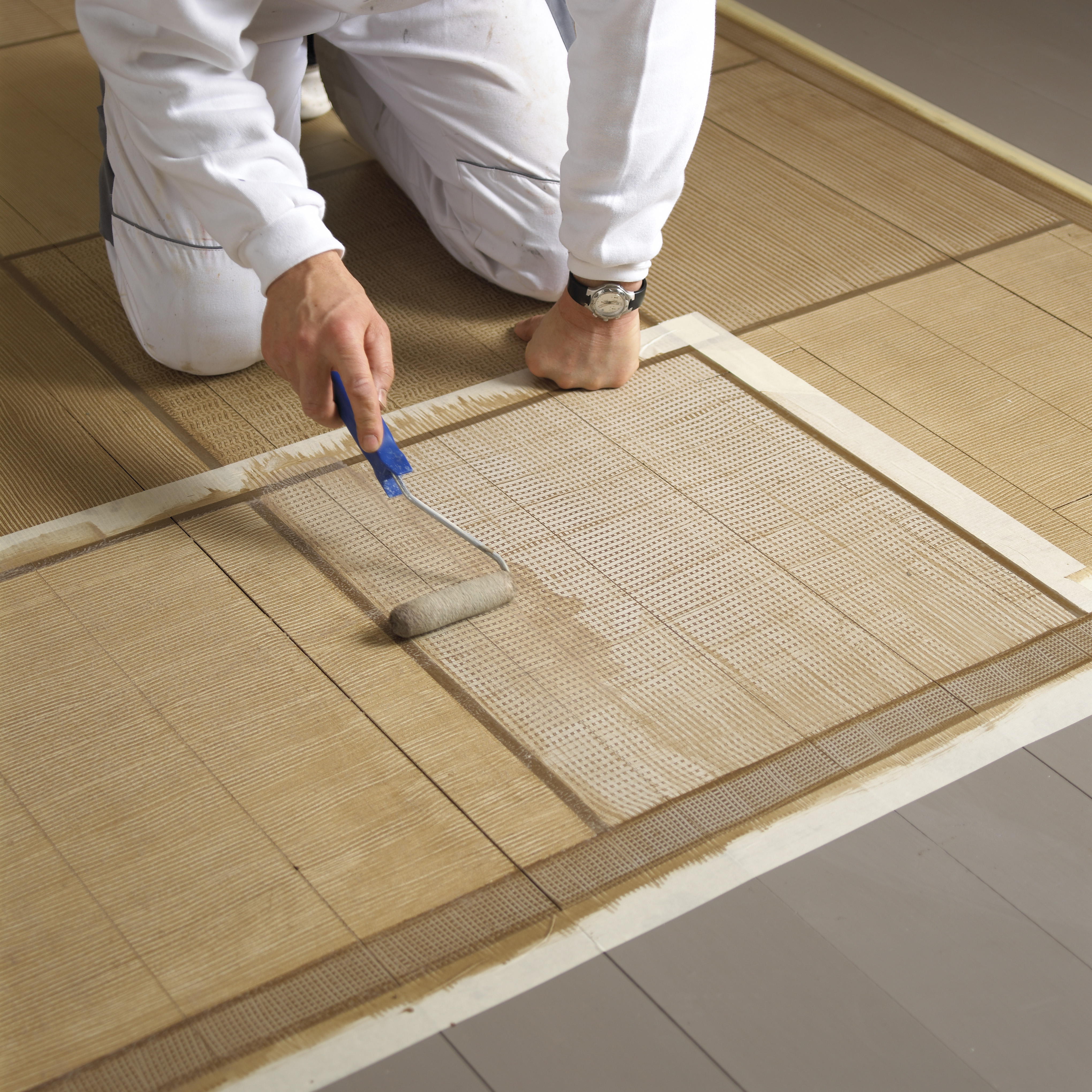 Mal et teppe på gulvet!