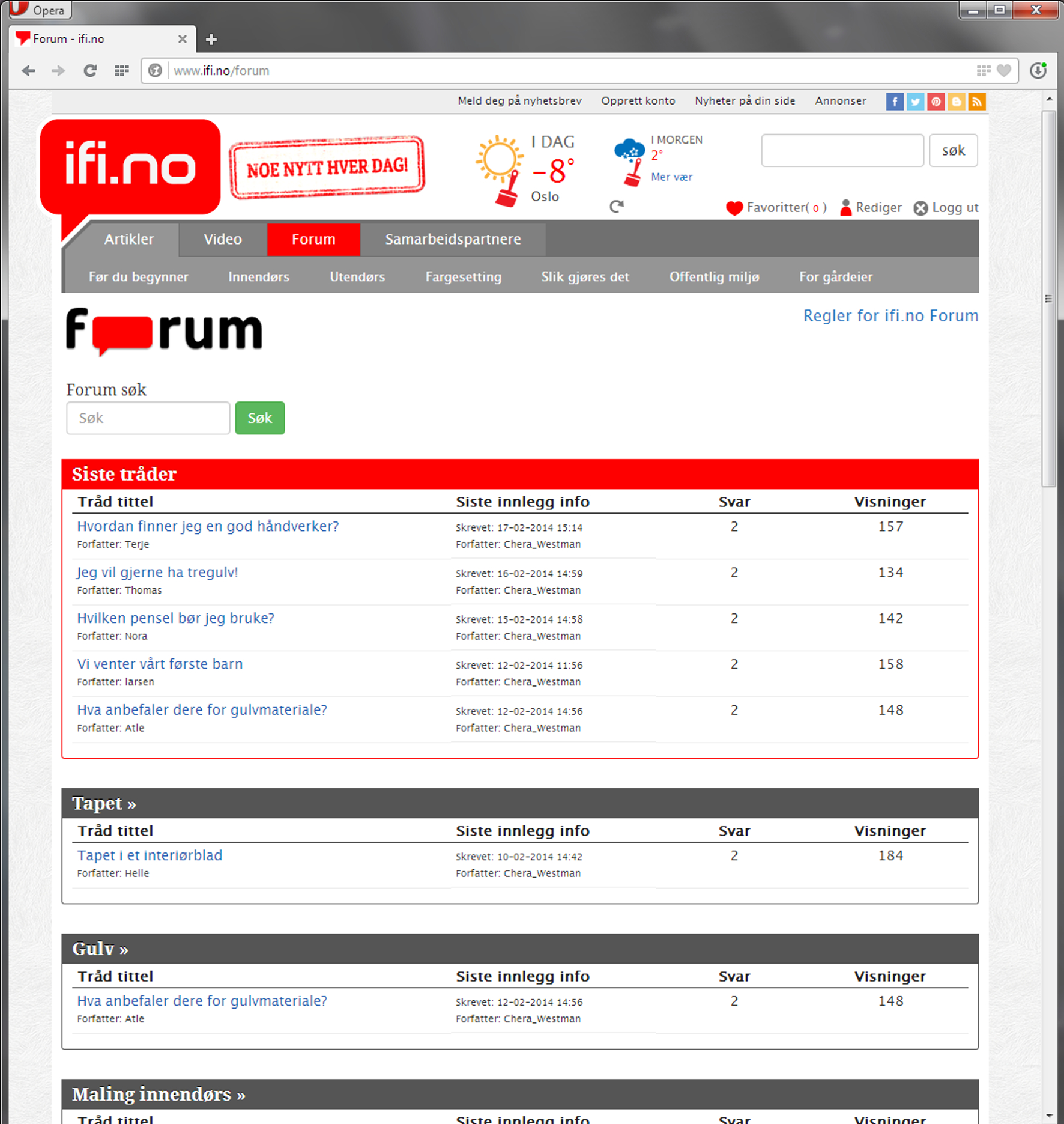 ifi.no lanserer forum