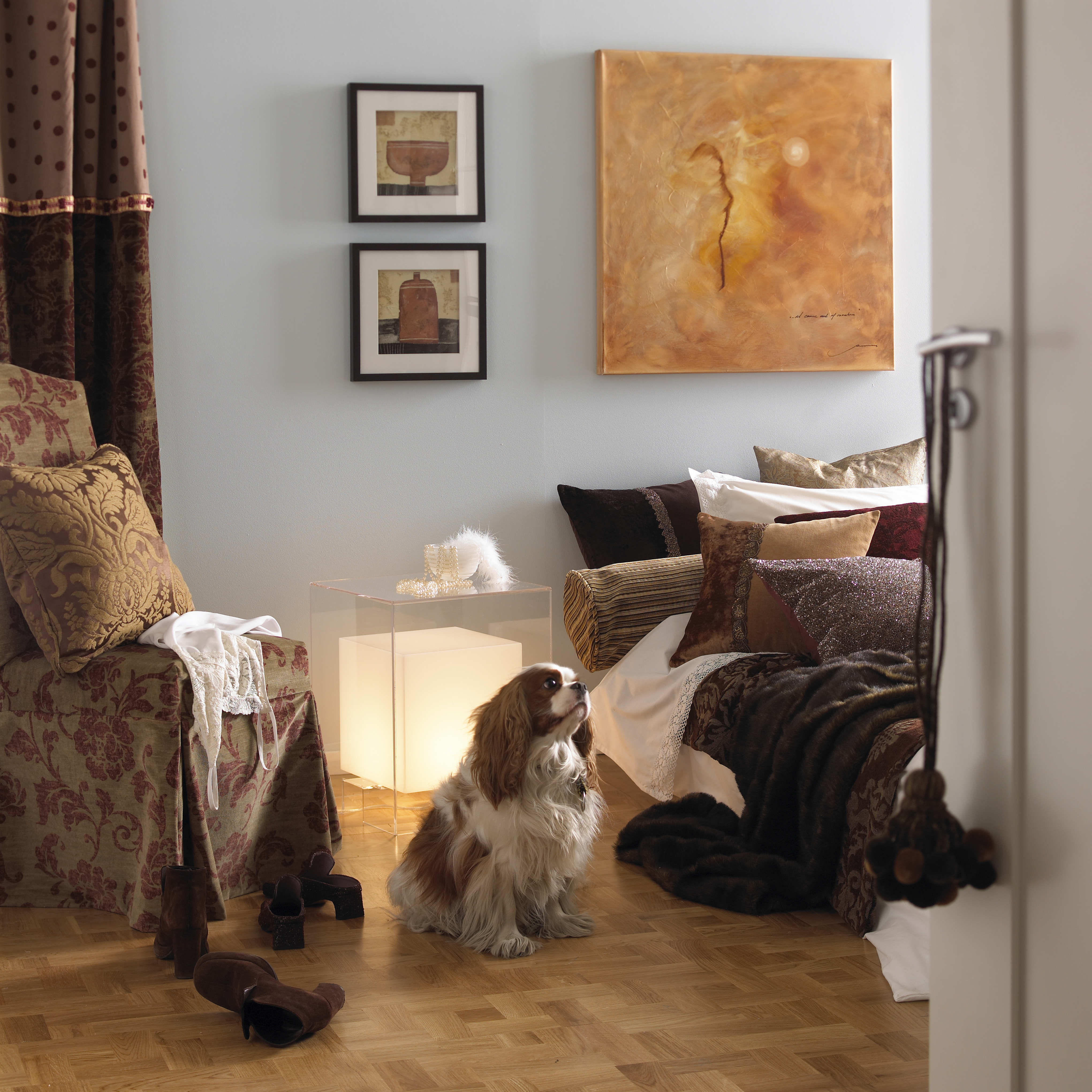 Vi innreder med mye tekstiler