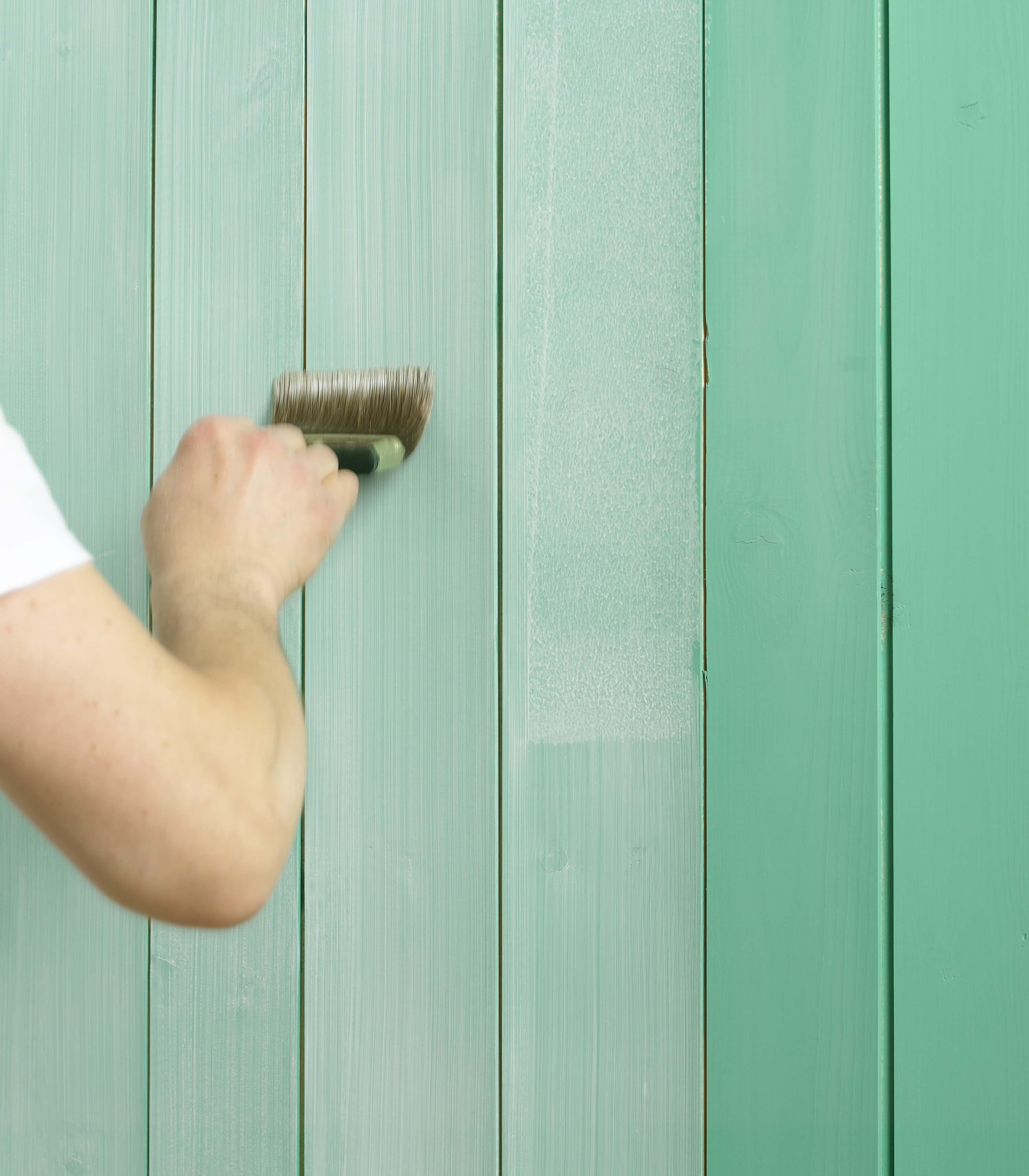 Friske havfarger på veggen